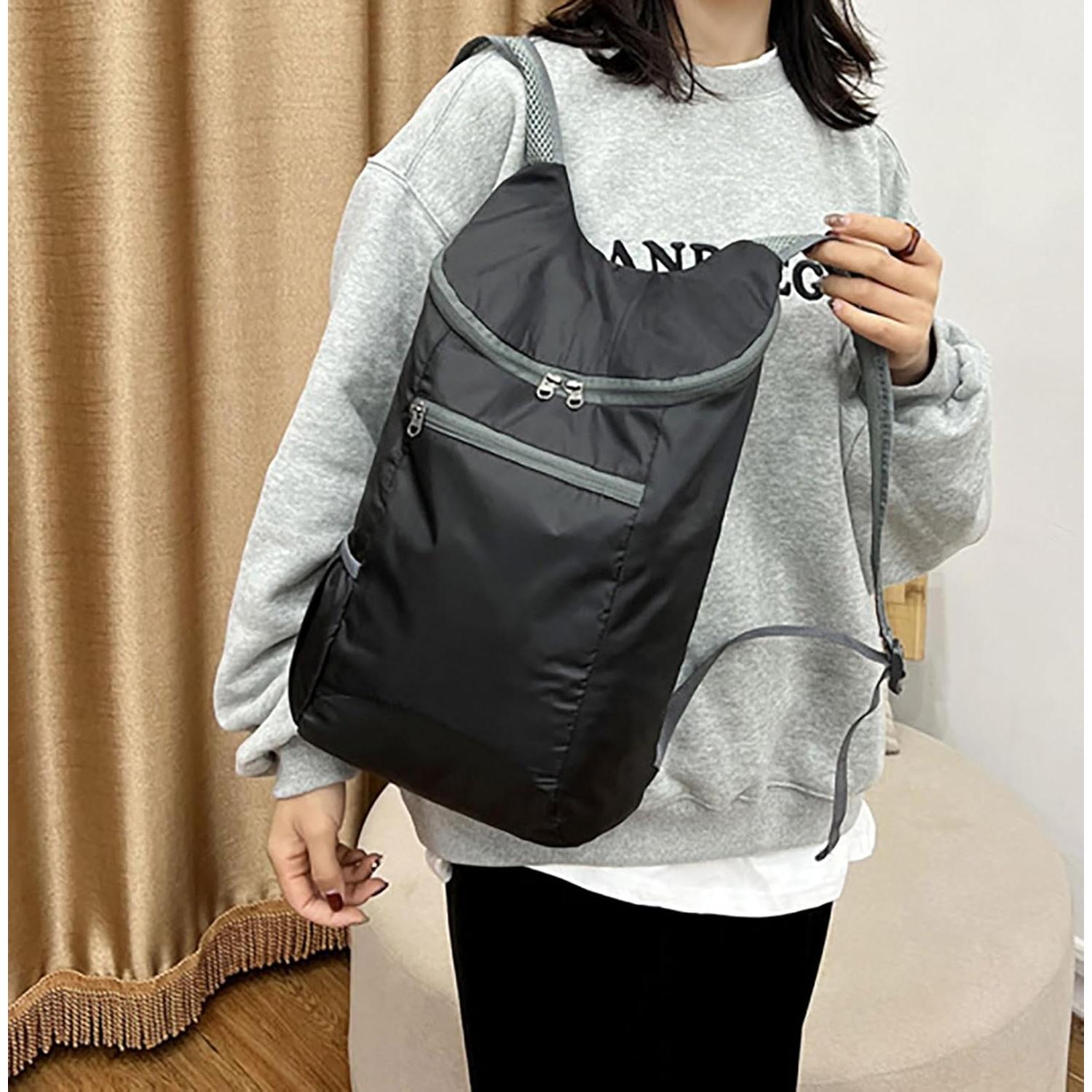 Mochila Plegable Impermeable Unisex 14L - Negro