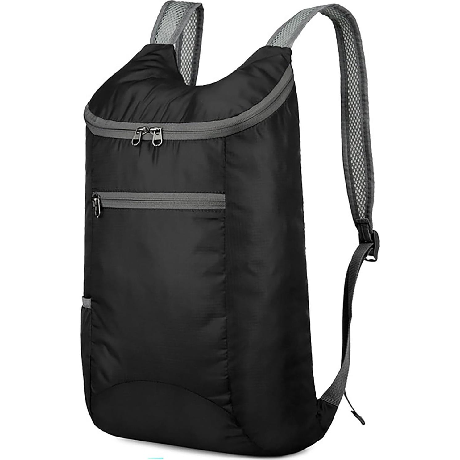 Mochila Plegable Impermeable Unisex 14L - Negro