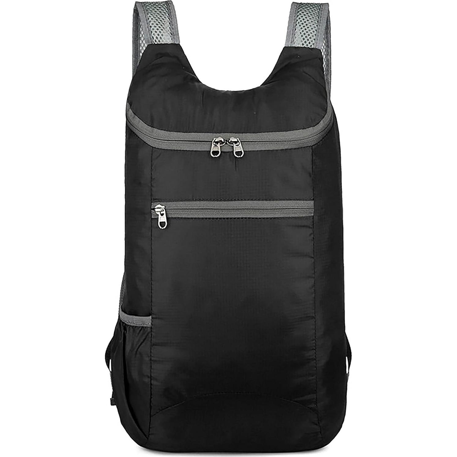 Mochila Plegable Impermeable Unisex 14L - Negro