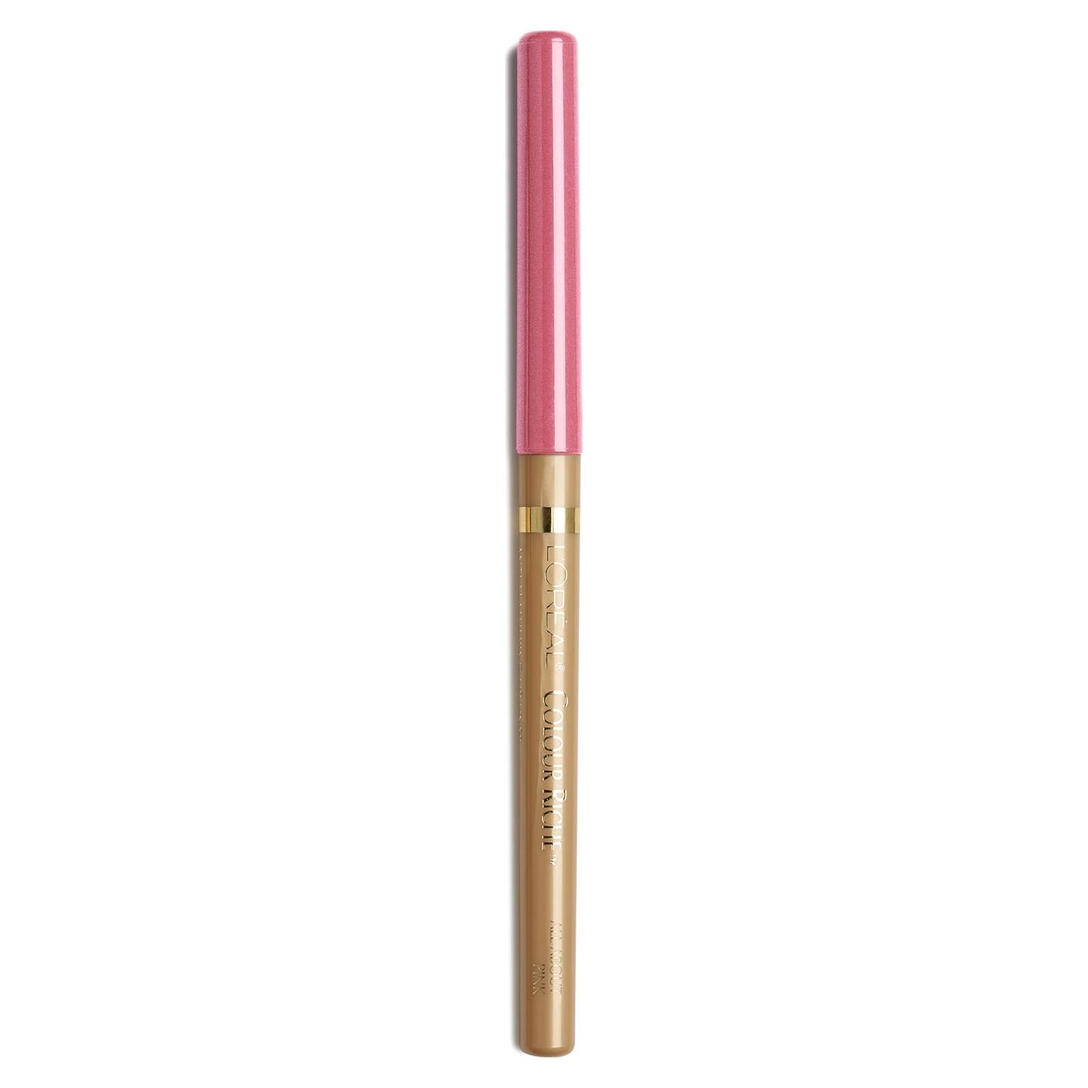 Lápiz de Contorno de Labios L'Oreal Paris Colour Riche 708 Rosa