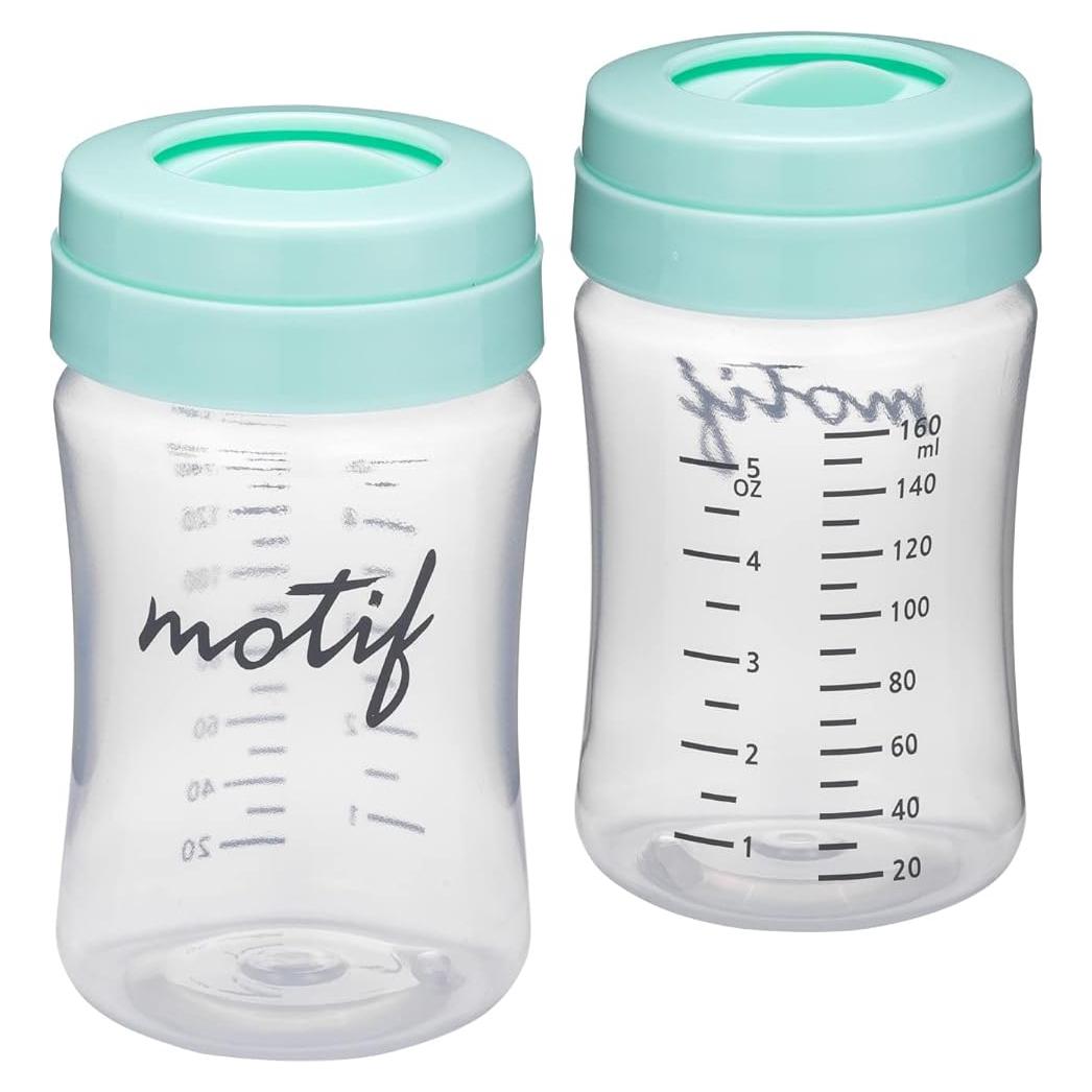 Botellas de Almacenamiento de Leche Materna Motif Medical 160 ml - Juego de 2