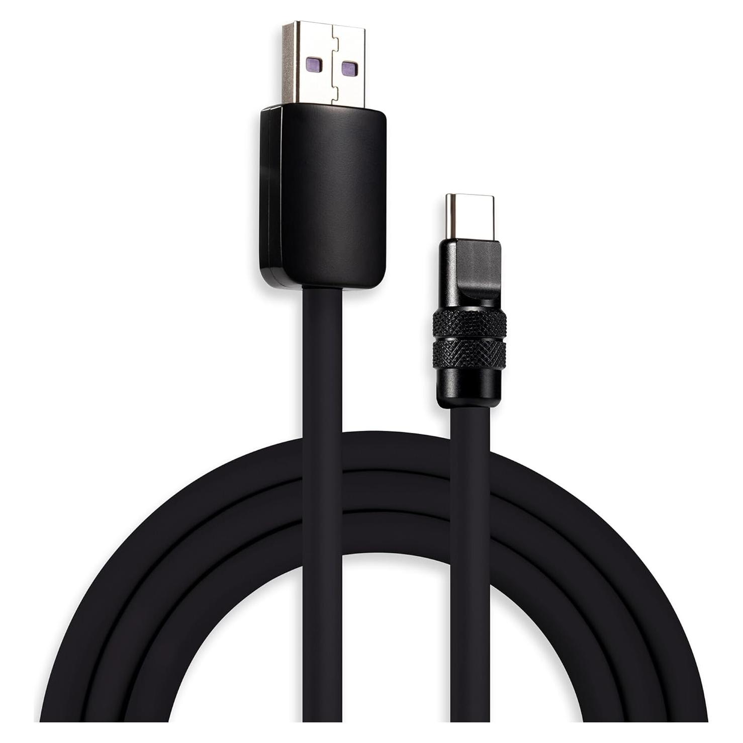Cable Chubbycable Samurai Negro USB-C 0.5m Carga Rápida
