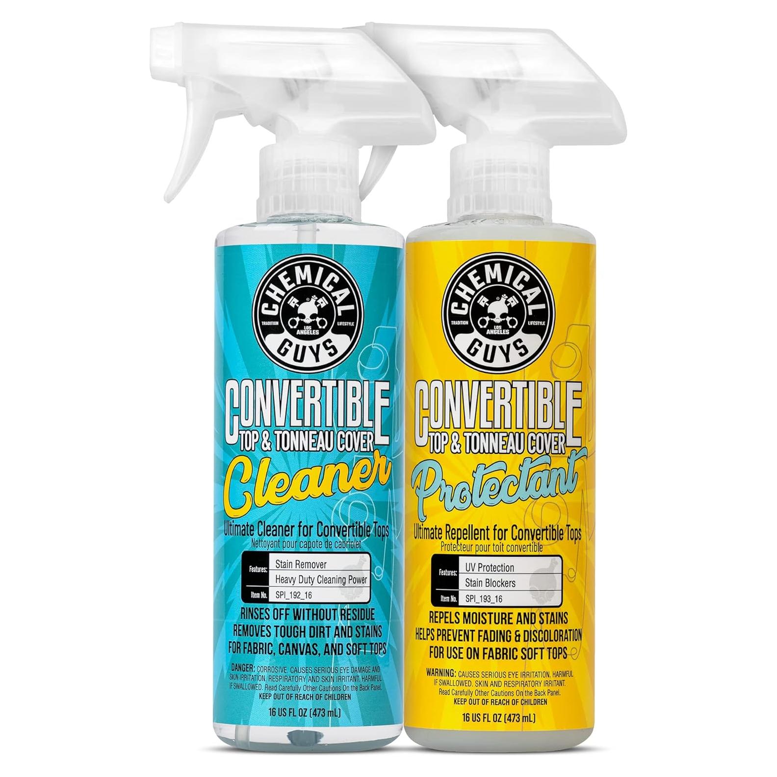 Kit Limpiador y Protector Techo Convertible Chemical Guys 2x16oz