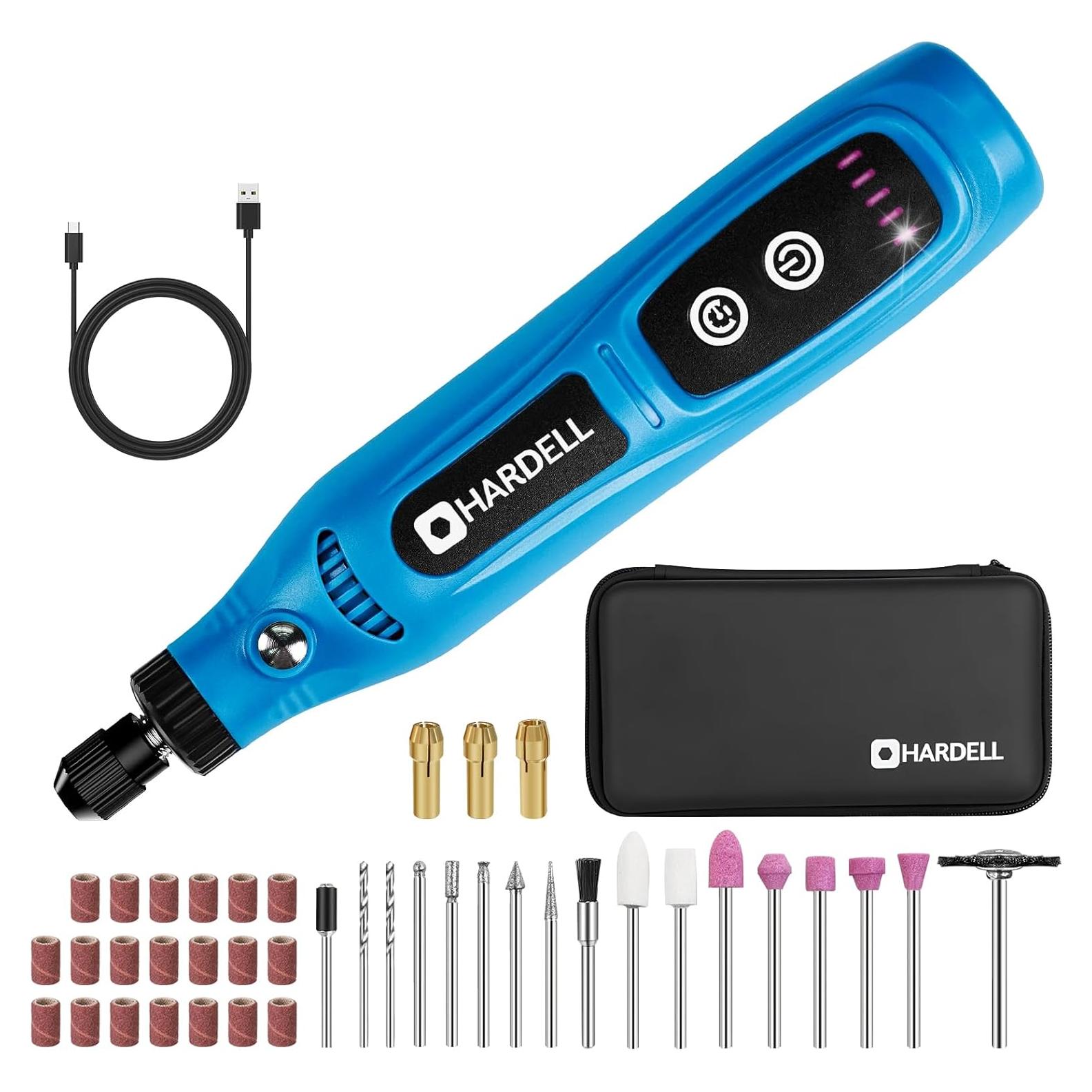 Mini Herramienta Rotativa Inalámbrica HARDELL 3.7V 43 Accesorios