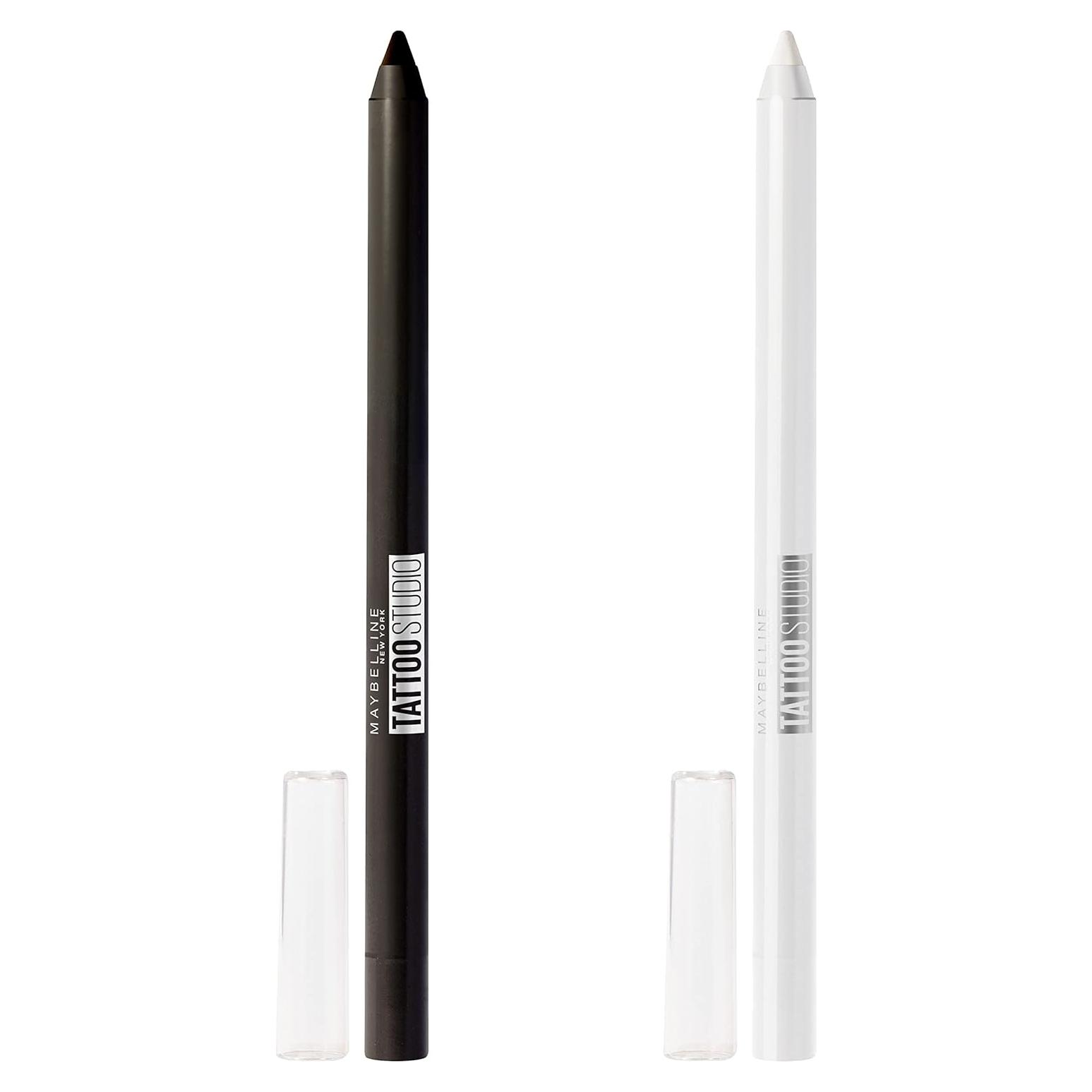 Eyeliner Gel Maybelline TattooStudio 2 Piezas - Negro y Blanco