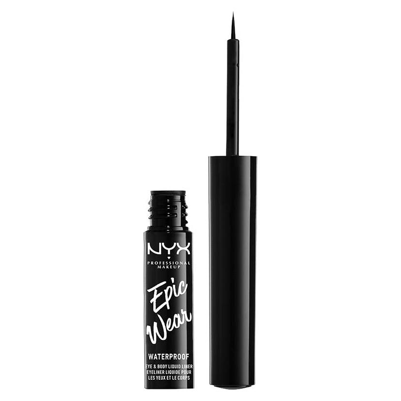 Delineador Líquido Impermeable NYX Epic Wear 3.54 ml - Negro