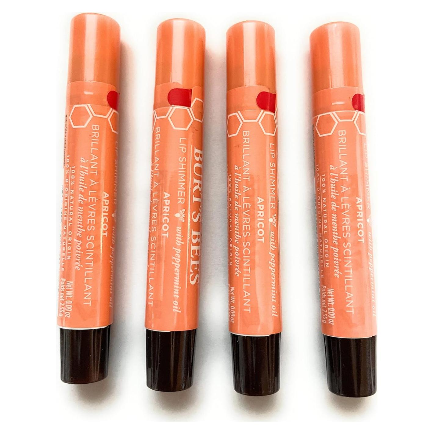 Brillo Labial Burt's Bees Albaricoque 4 Unidades 9.1g
