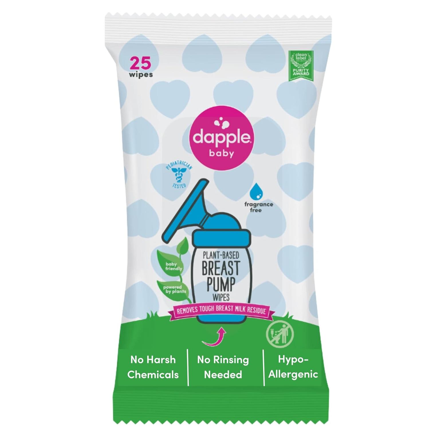 Toallitas Hipoalergénicas Dapple para Extractores de Leche - 25 Unidades