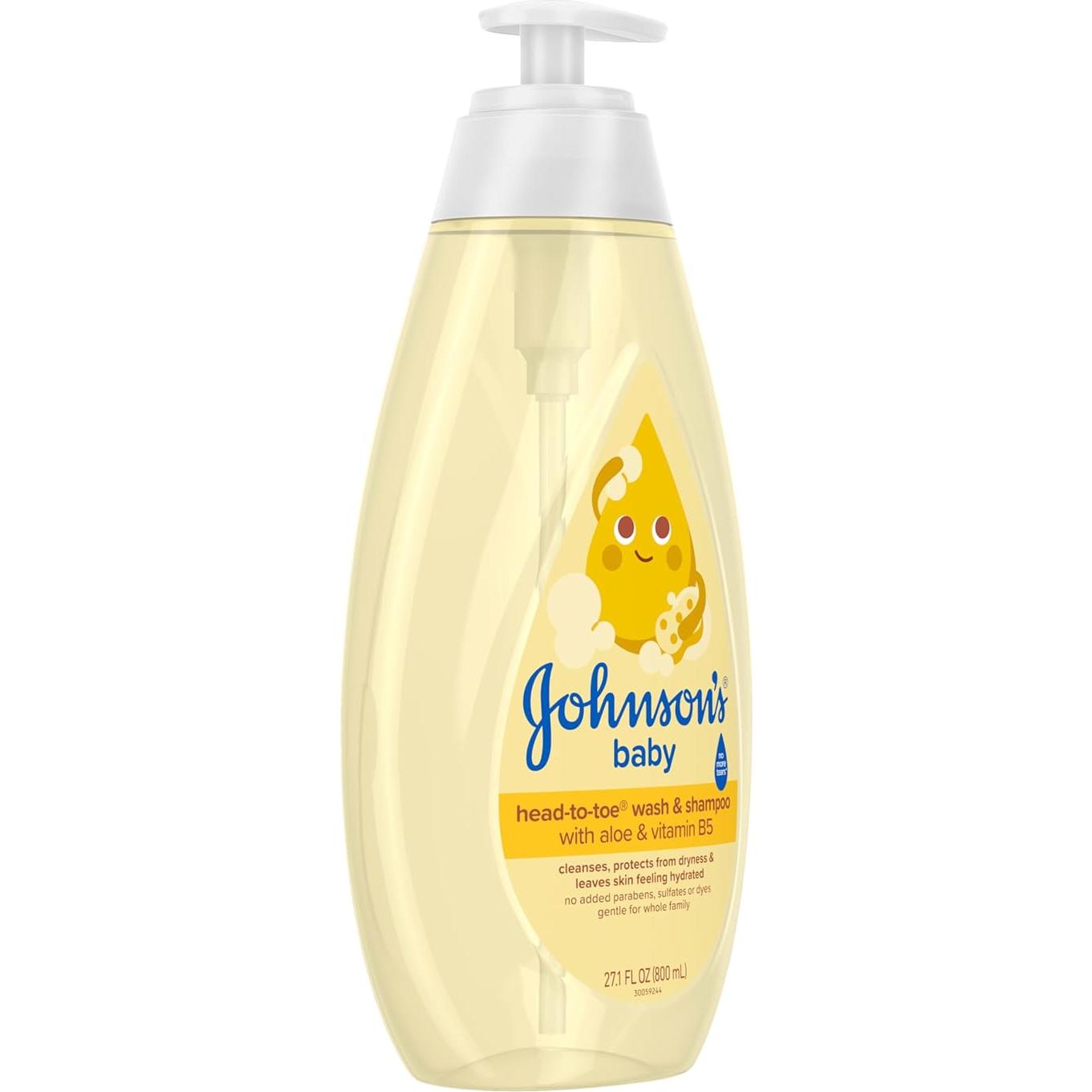 Jabón y Champú Johnson's Baby 2 en 1 800 ml Hipoalergénico