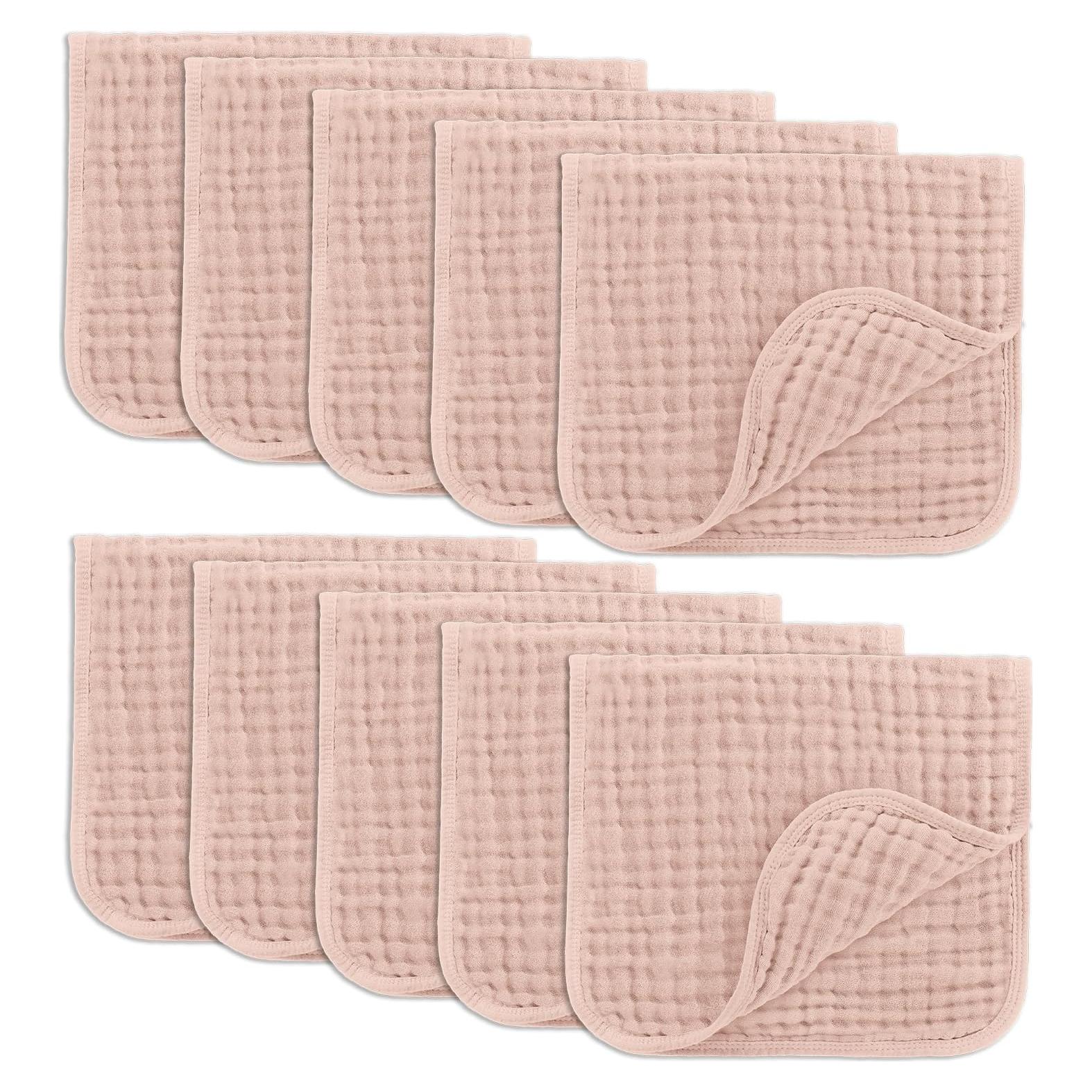 Paños de Eructo Comfy Cubs 10 Unidades 50.8x25.4cm Algodón Rosa
