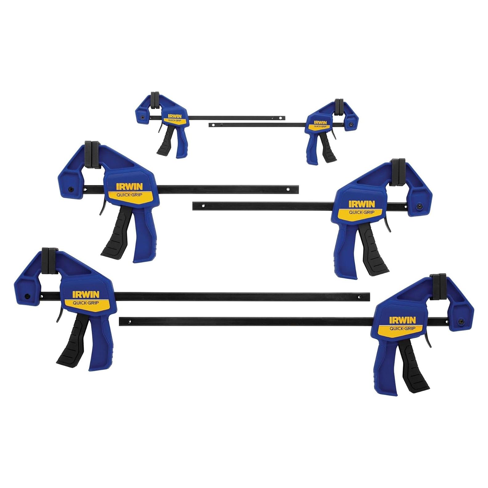 Grapas de barra IRWIN QUICK-GRIP, paquete de 6, 140 lbs