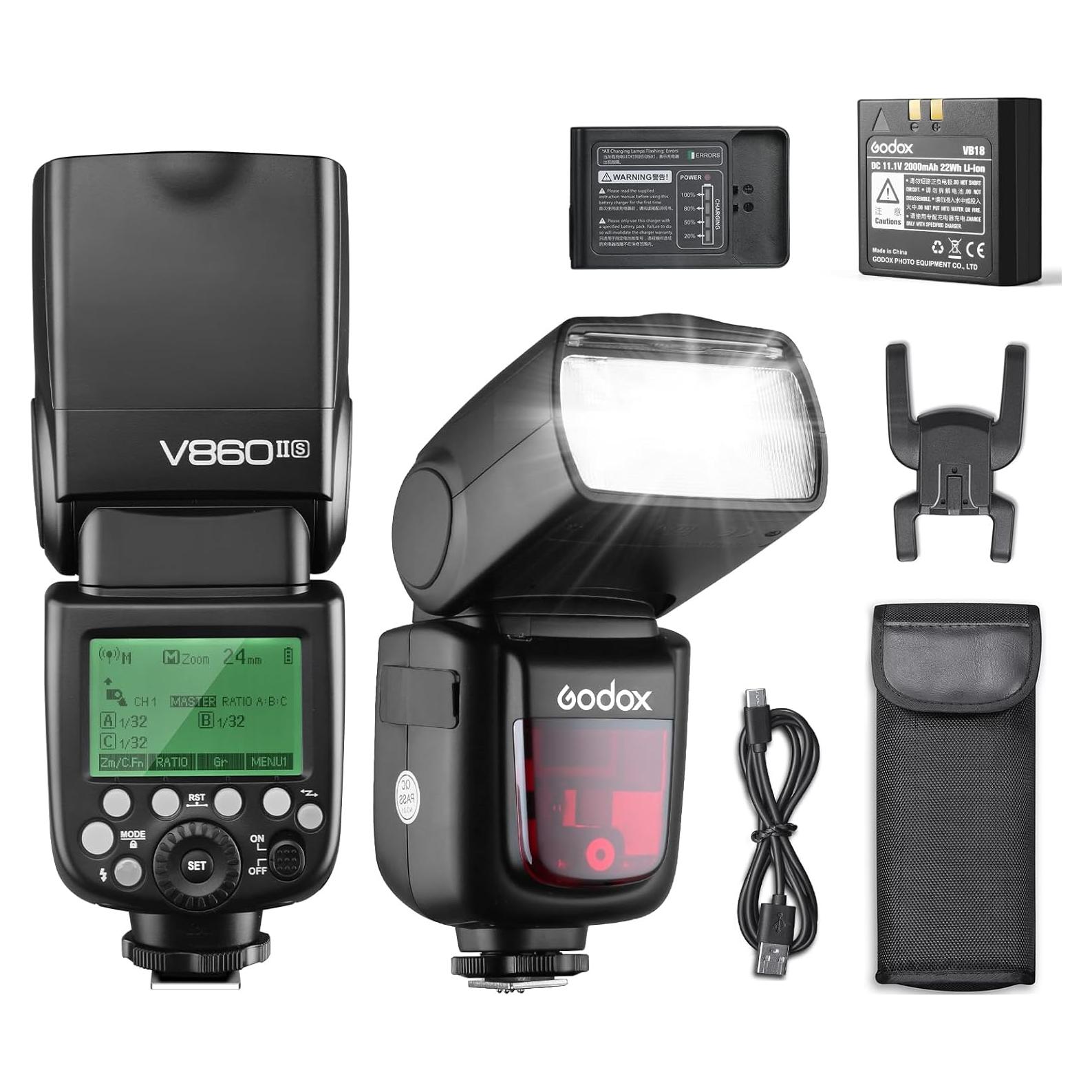 Flash Godox V860II-S Speedlite TTL para Sony 2000mAh