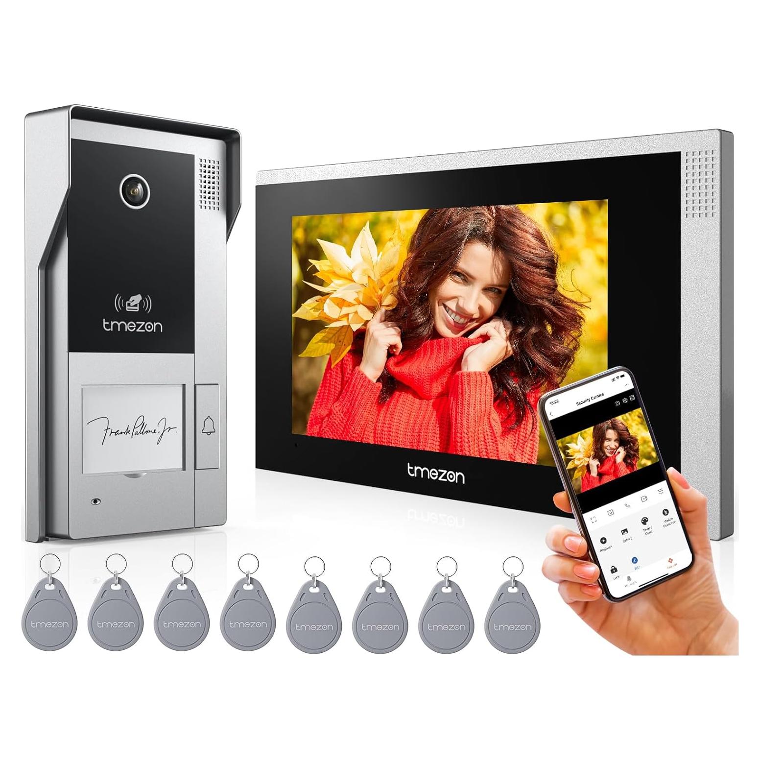 Intercomunicador de Video TMEZON 7" HD 1080P WiFi Cableado