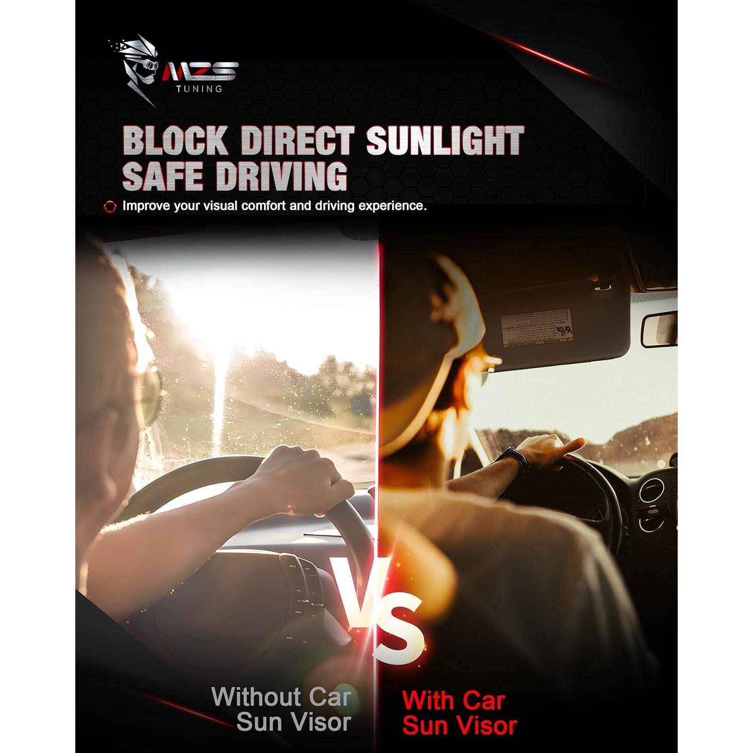 Visera Solar Izquierda MZS para Camry 2007-2011 Gris