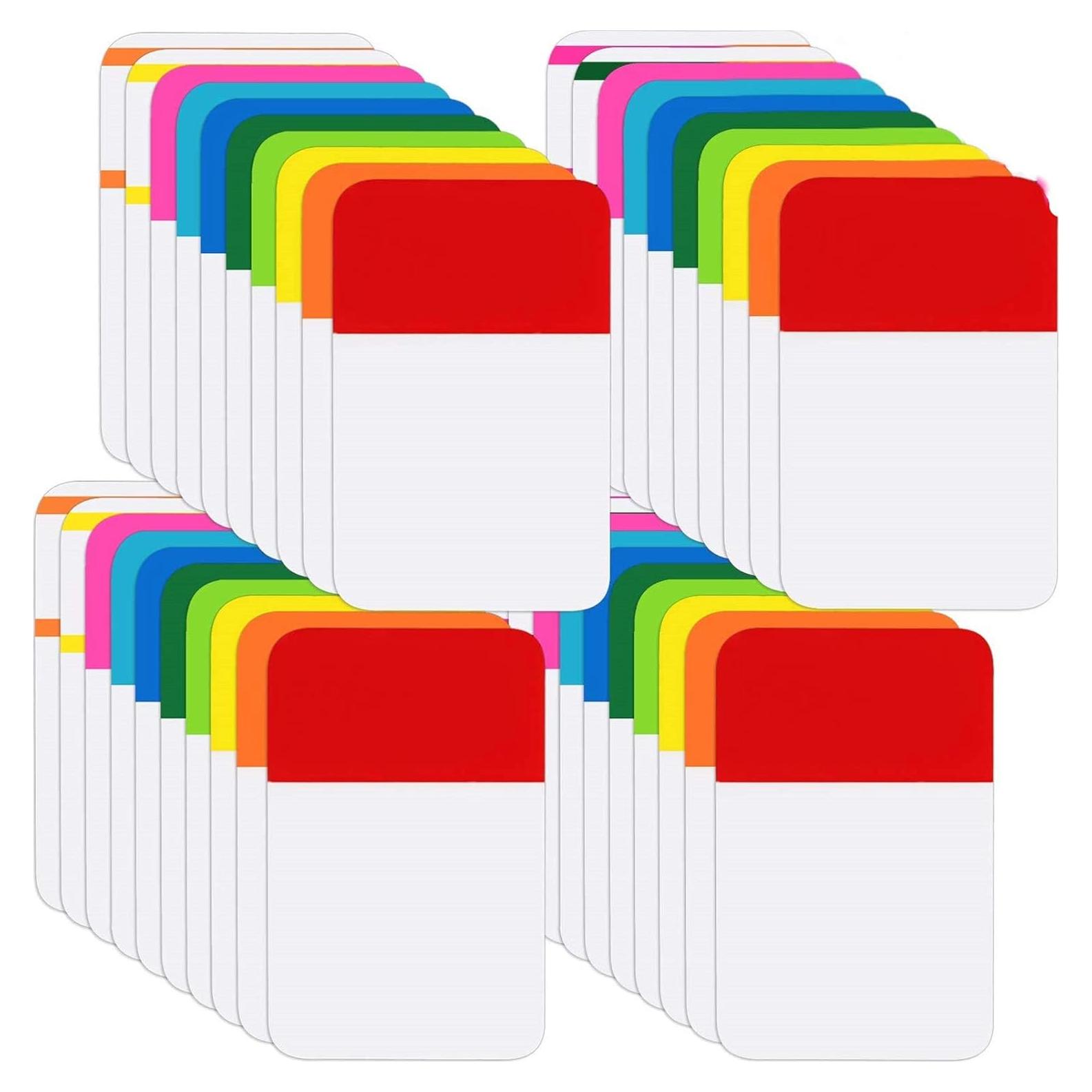 800 Piezas Pestañas Adhesivas JOVITEC 2.54 cm 12 Colores