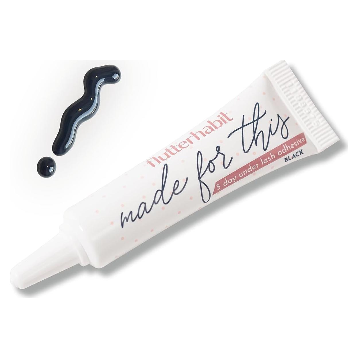 Adhesivo para Pestañas FlutterHabit Negro 9.1g - Secado Rápido