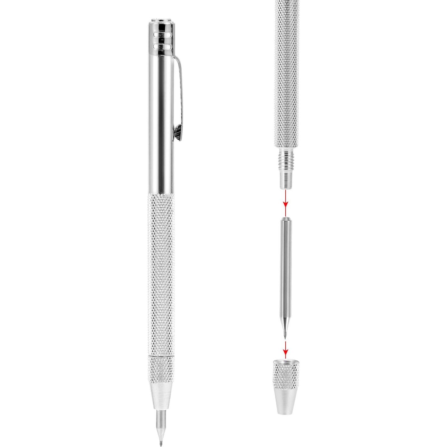 QWORK Scriber Carburo de Tungsteno 4 Piezas con 20 Puntas