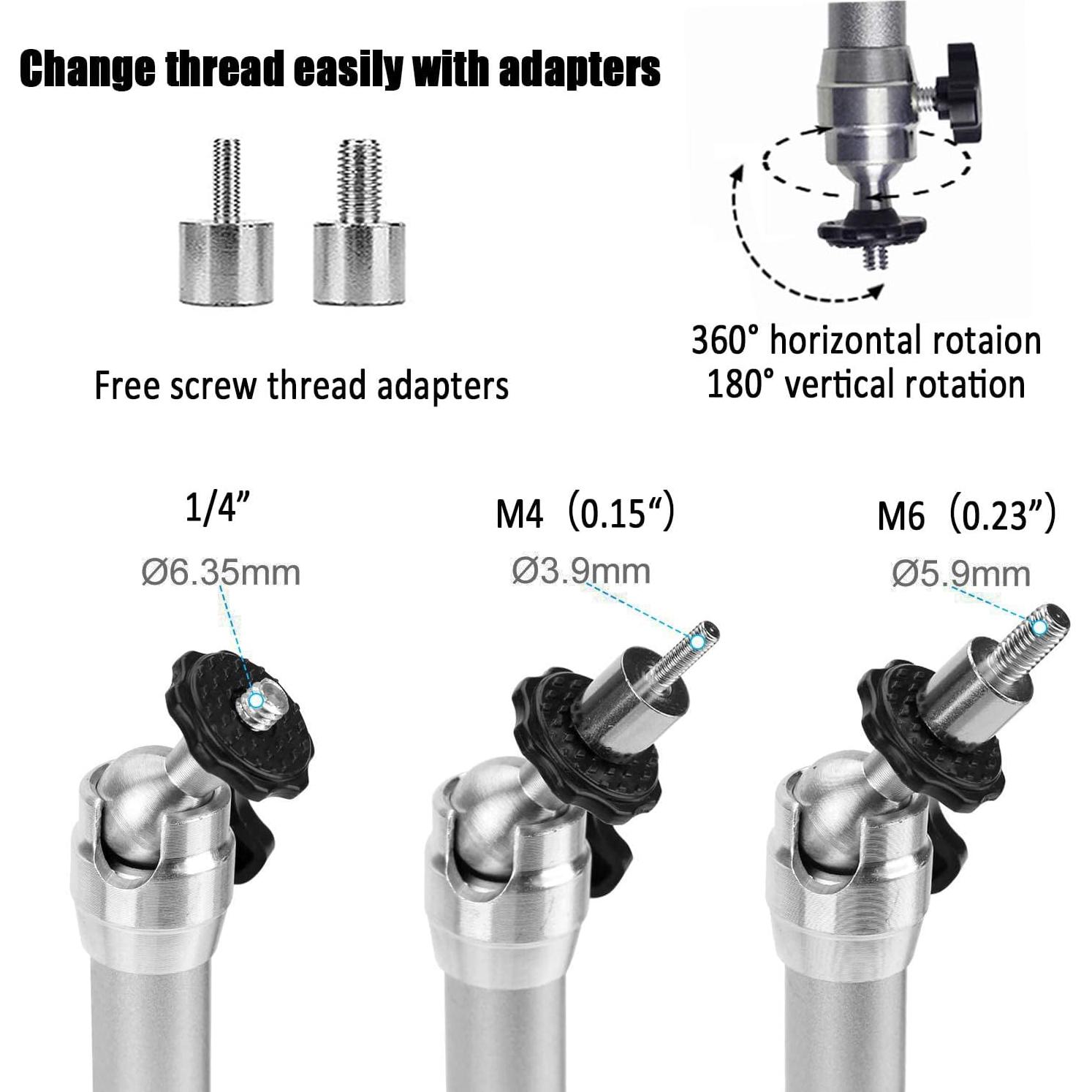 Soporte de Proyector Mini 2-Be-Best Ajustable 360° Plata