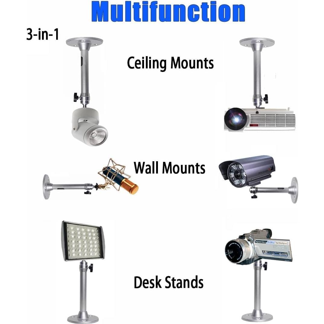 Soporte de Proyector Mini 2-Be-Best Ajustable 360° Plata