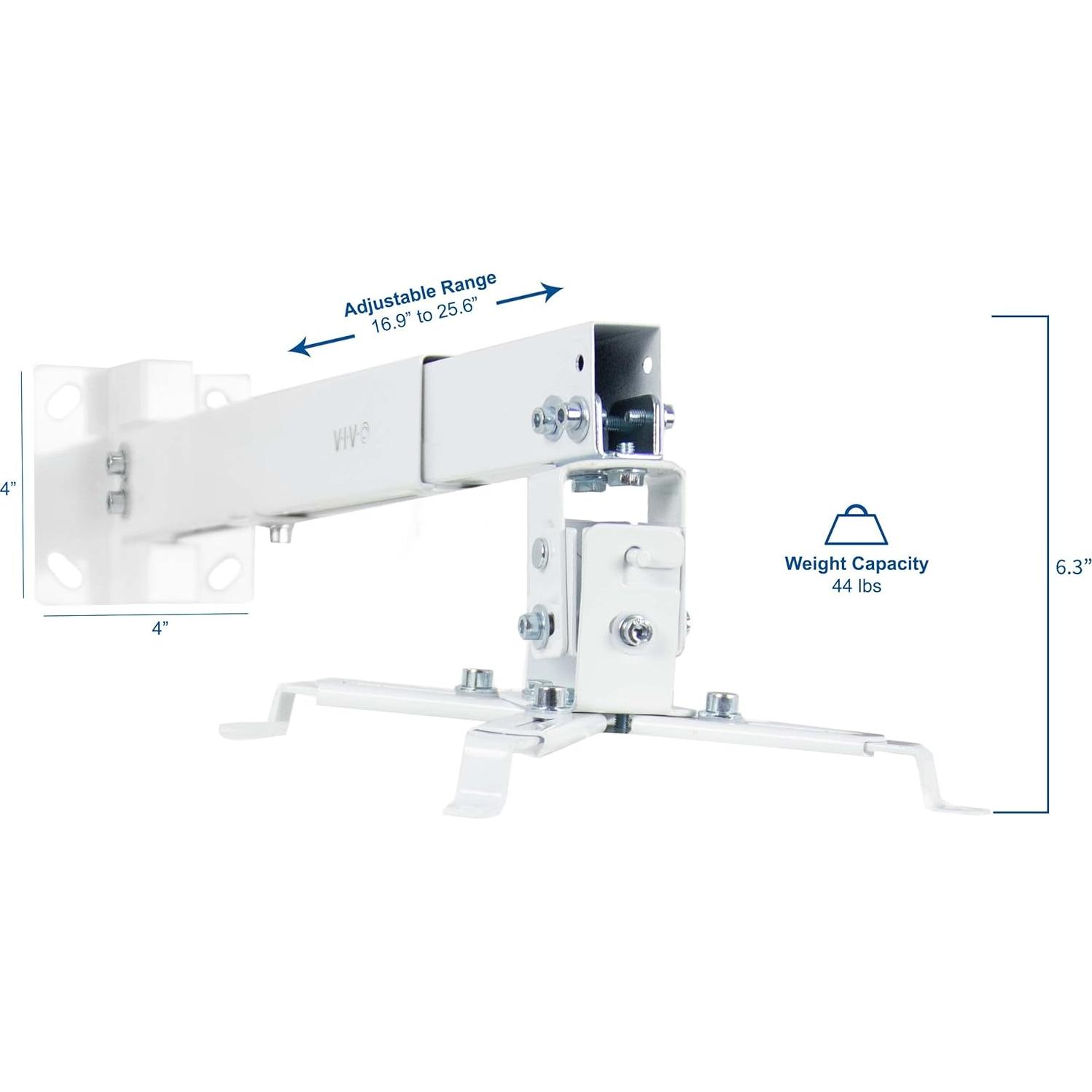 Soporte de Proyector Universal VIVO MOUNT-VP06W Ajustable Blanco