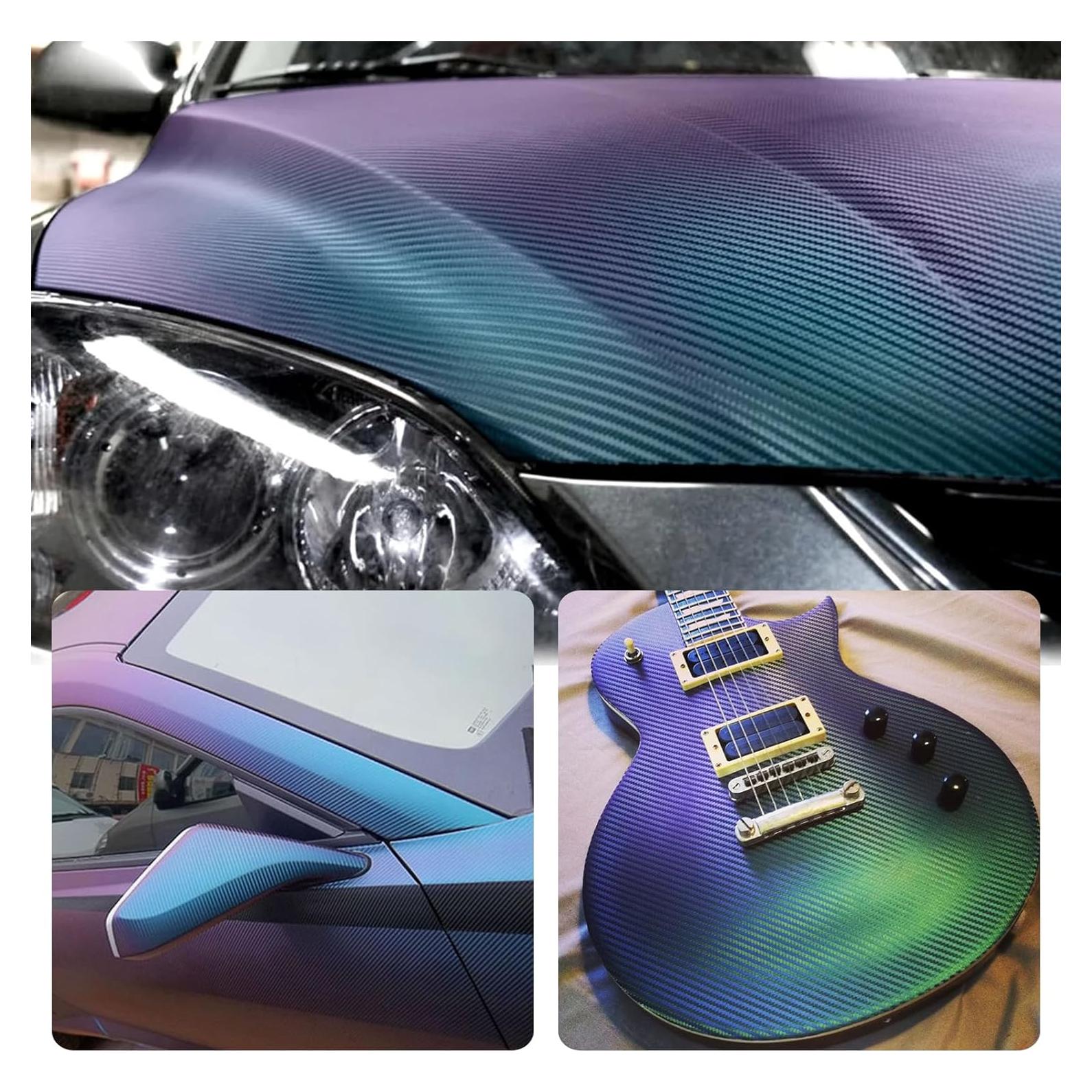 Vinilo Camaleón USSDE 30x150cm Púrpura Brillante para Auto