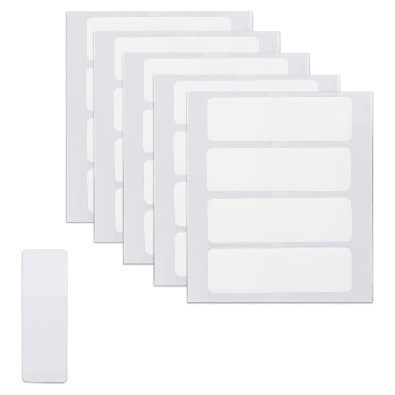 500 Etiquetas Adhesivas Blancas Gosknor 3.91x1.19 cm para Notas