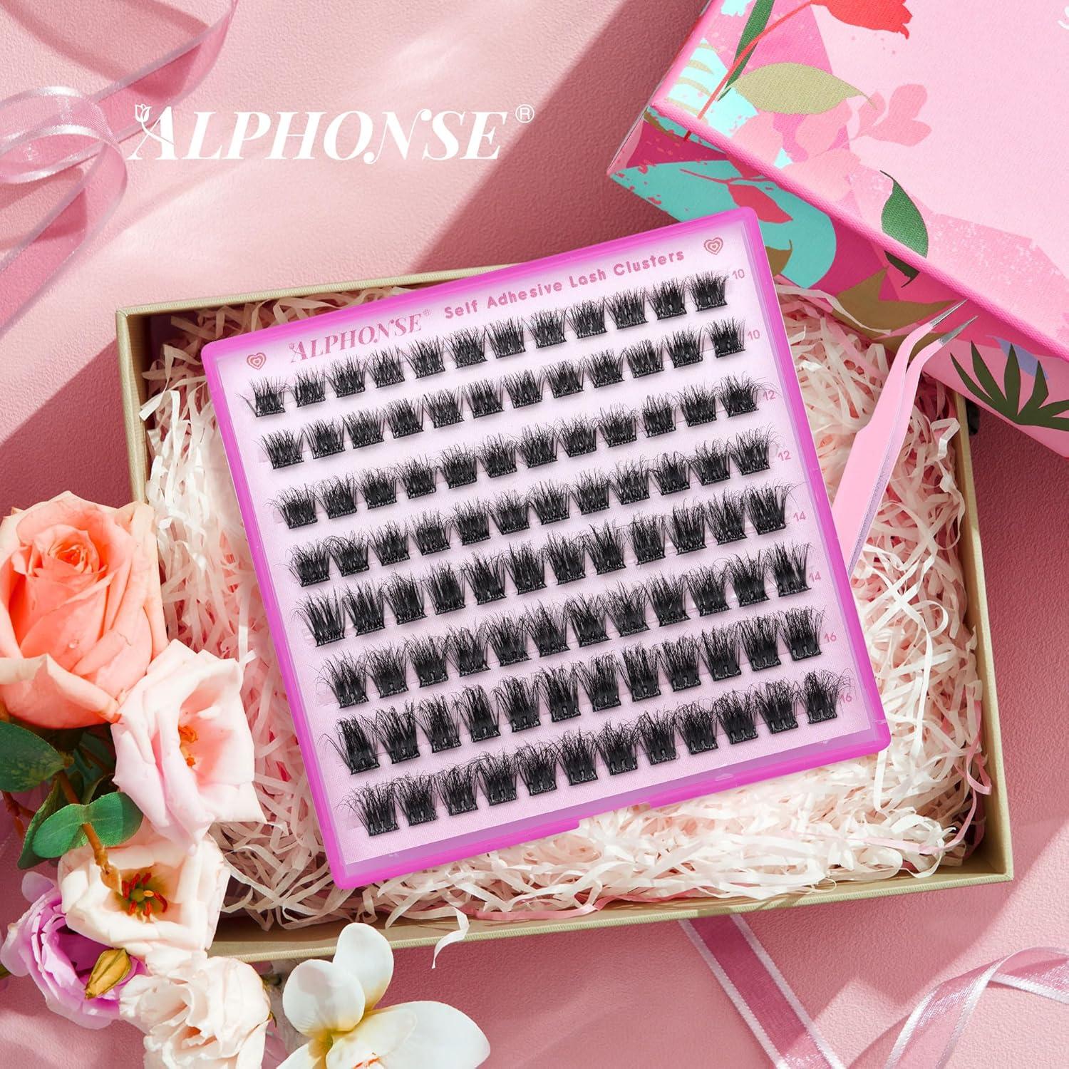 Grupos de Pestañas Autoadhesivas ALPHONSE 10-16mm Reutilizables