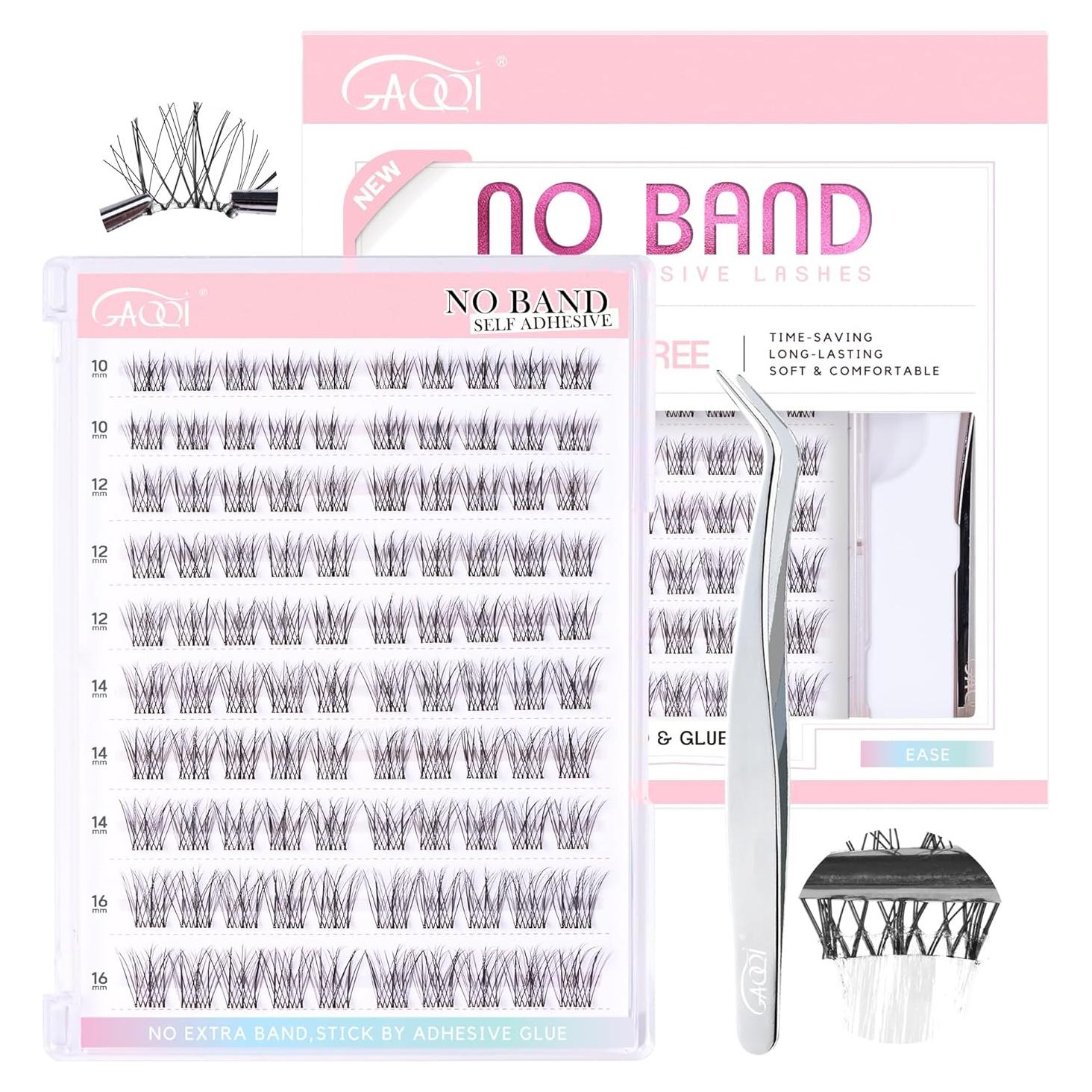 Pestañas Autoadhesivas GAQQI LACE 10-16mm 100pcs Sin Banda