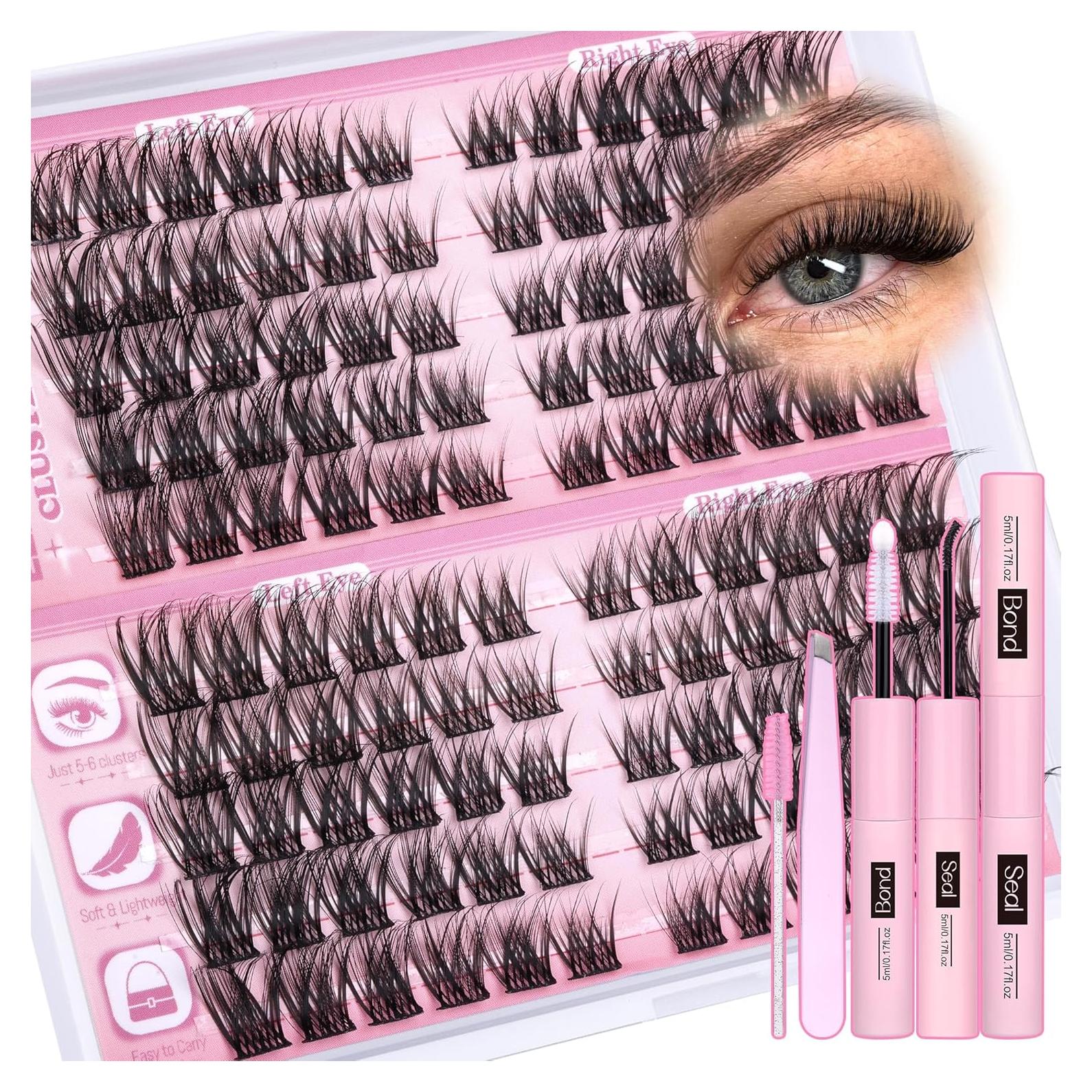Kit de Extensiones de Pestañas Wispy Eefofnn 120pcs 11-16mm