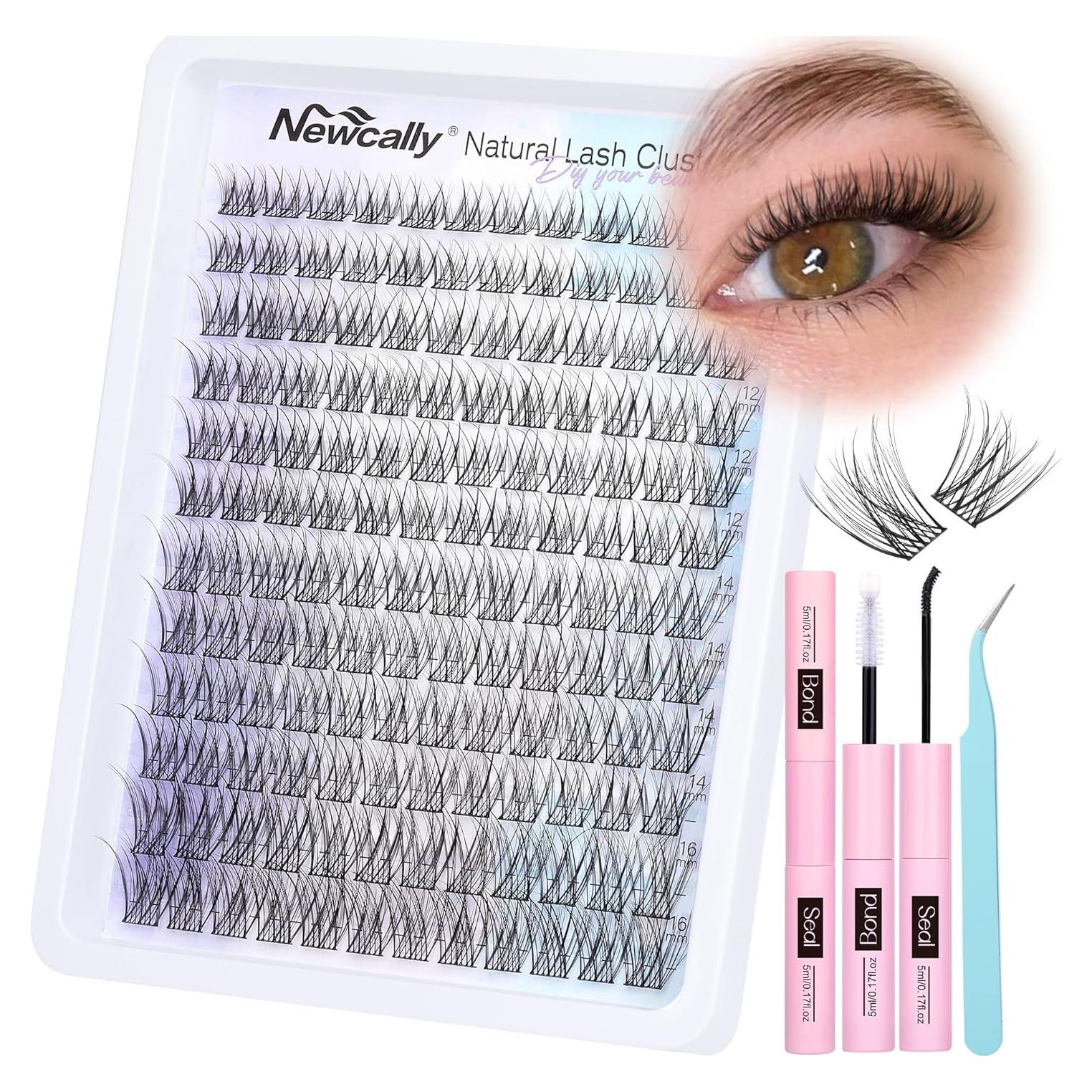 Kit de Extensión de Pestañas Naturales Newcally Wispy DIY