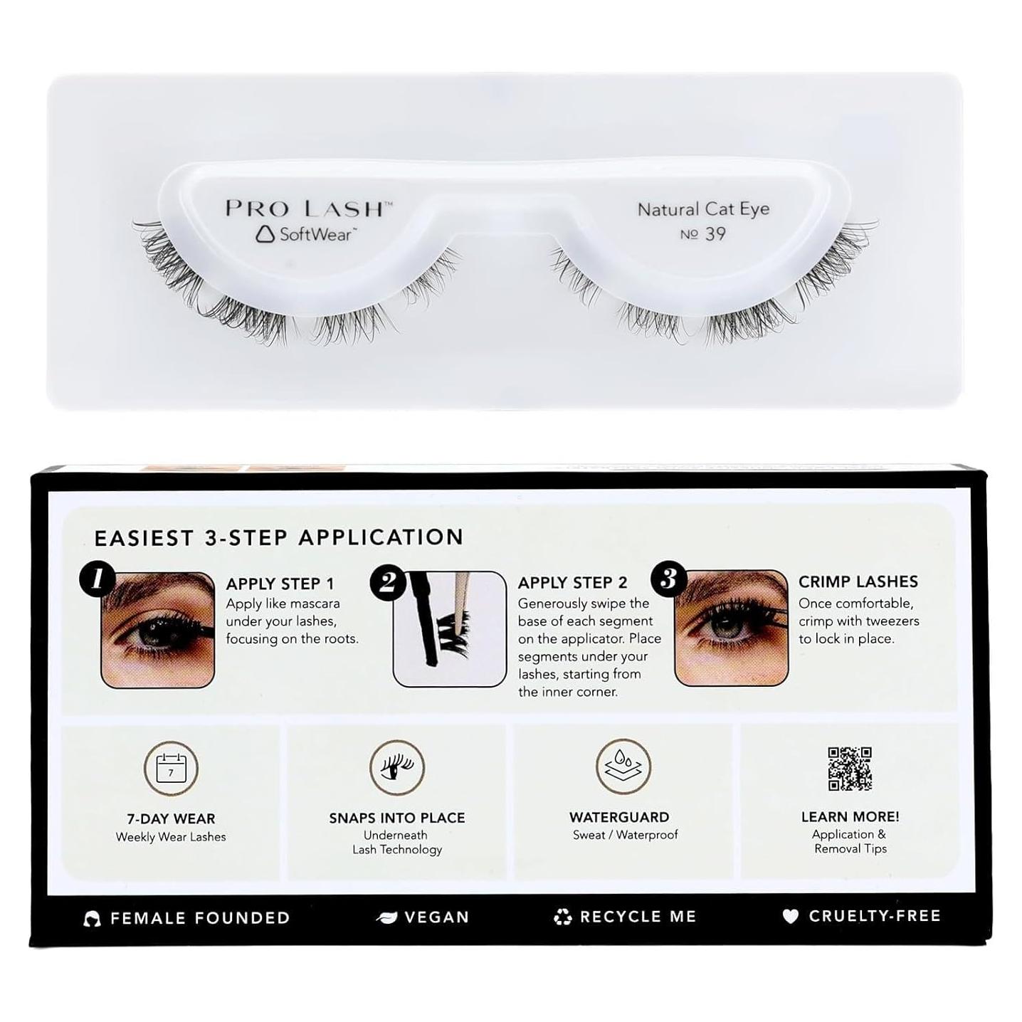 Kit de Pestañas Pro Lash Ojo de Gato No. 39 - 7 Días