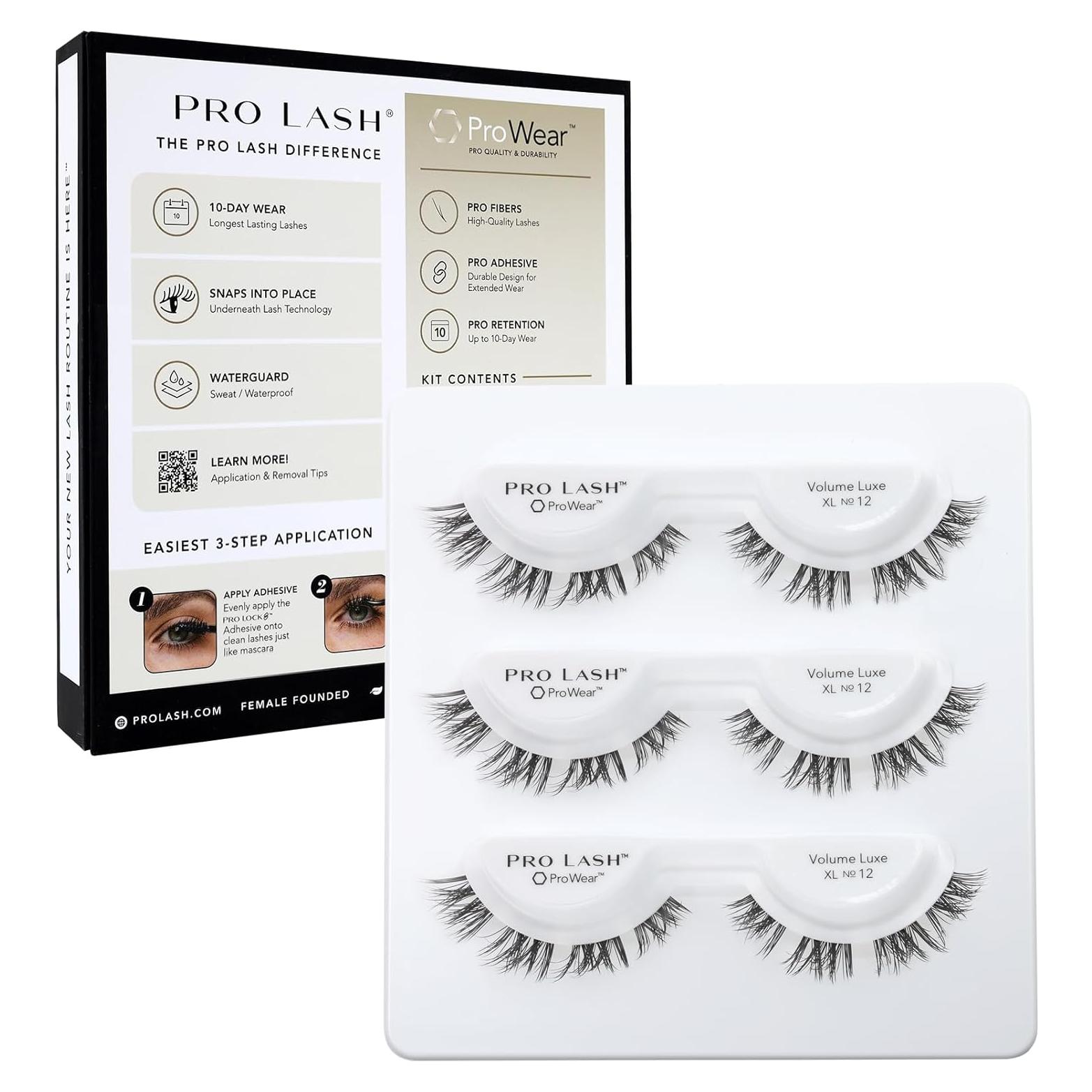 Pestañas en Racimos Pro Lash ProWear Volumen Luxe XL No. 12