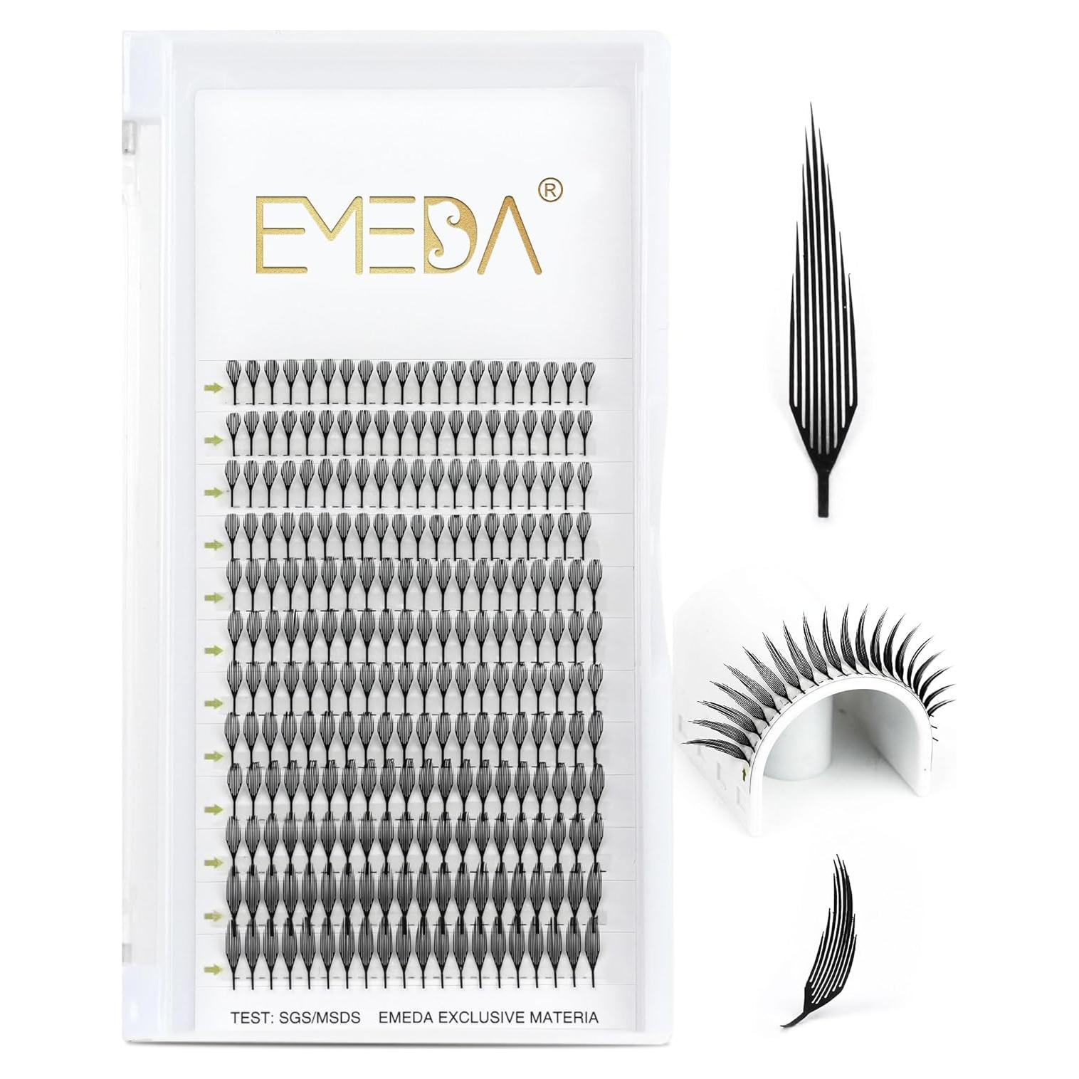 Extensiones de Pestañas Autoadhesivas EMDDA - Marrón Oscuro 9-15mm