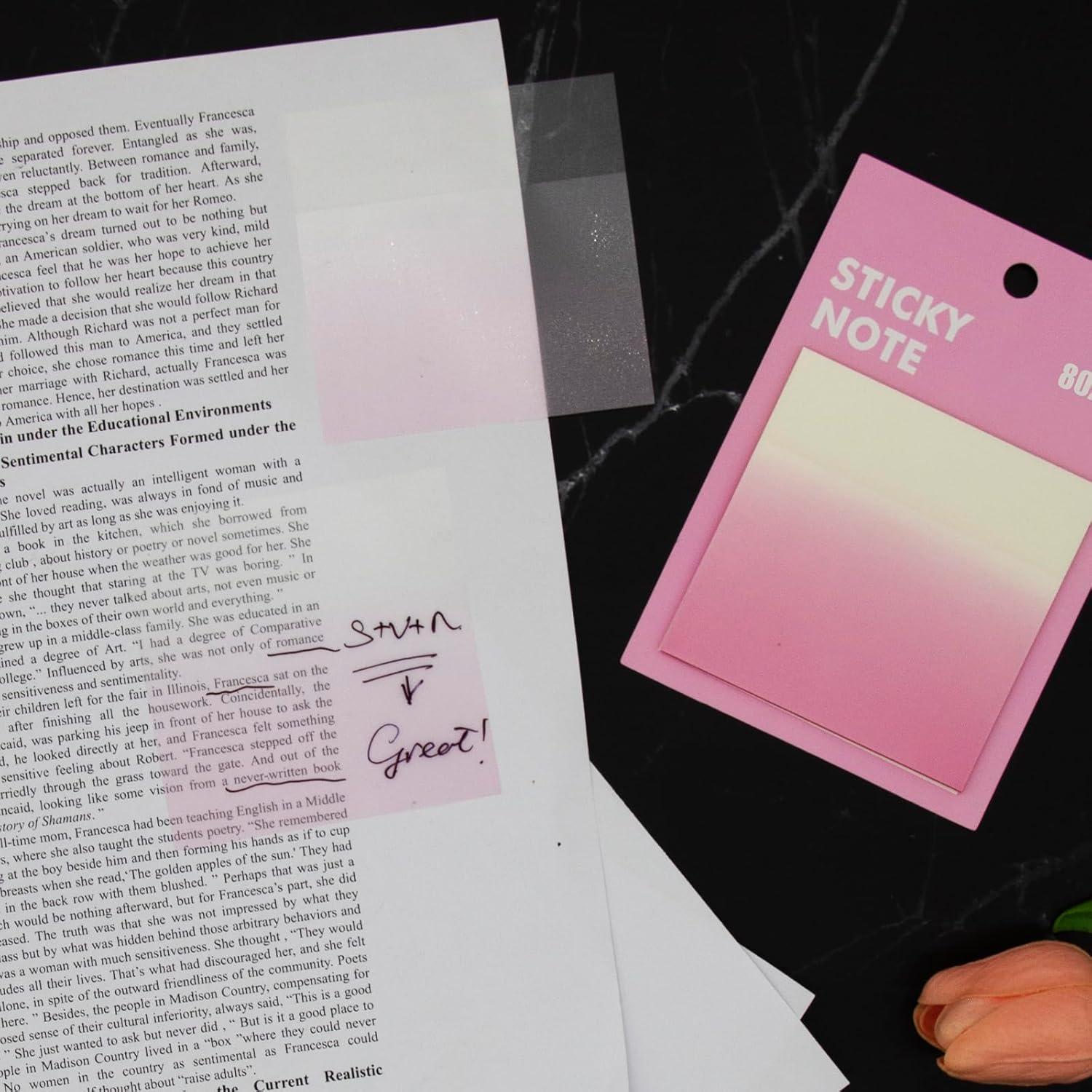 Notas Adhesivas Transparentes 8x8 cm PARTSPOWER Gradiente