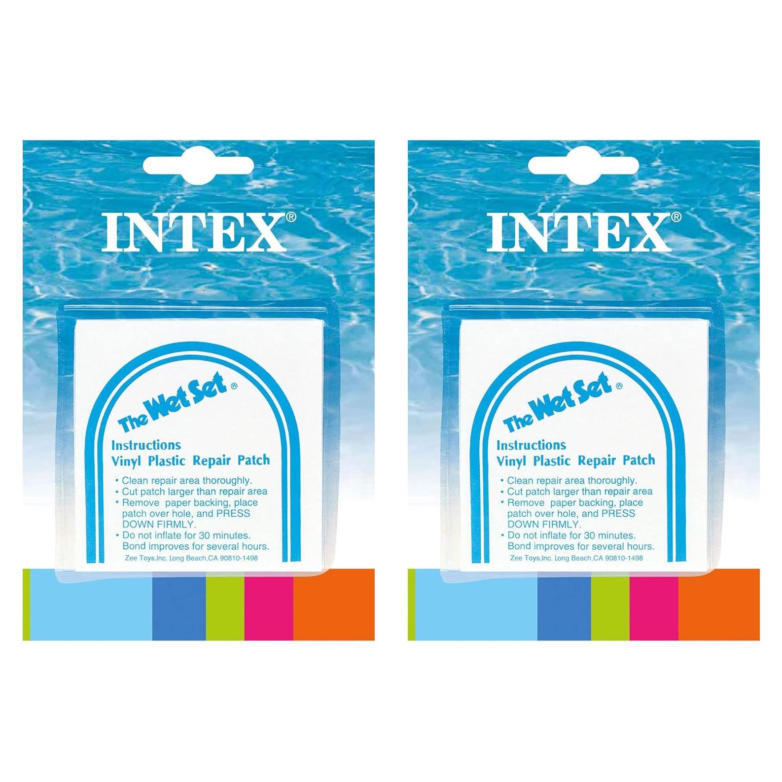 Parche de Reparación de Vinilo Intex Wet Set - 12 Piezas