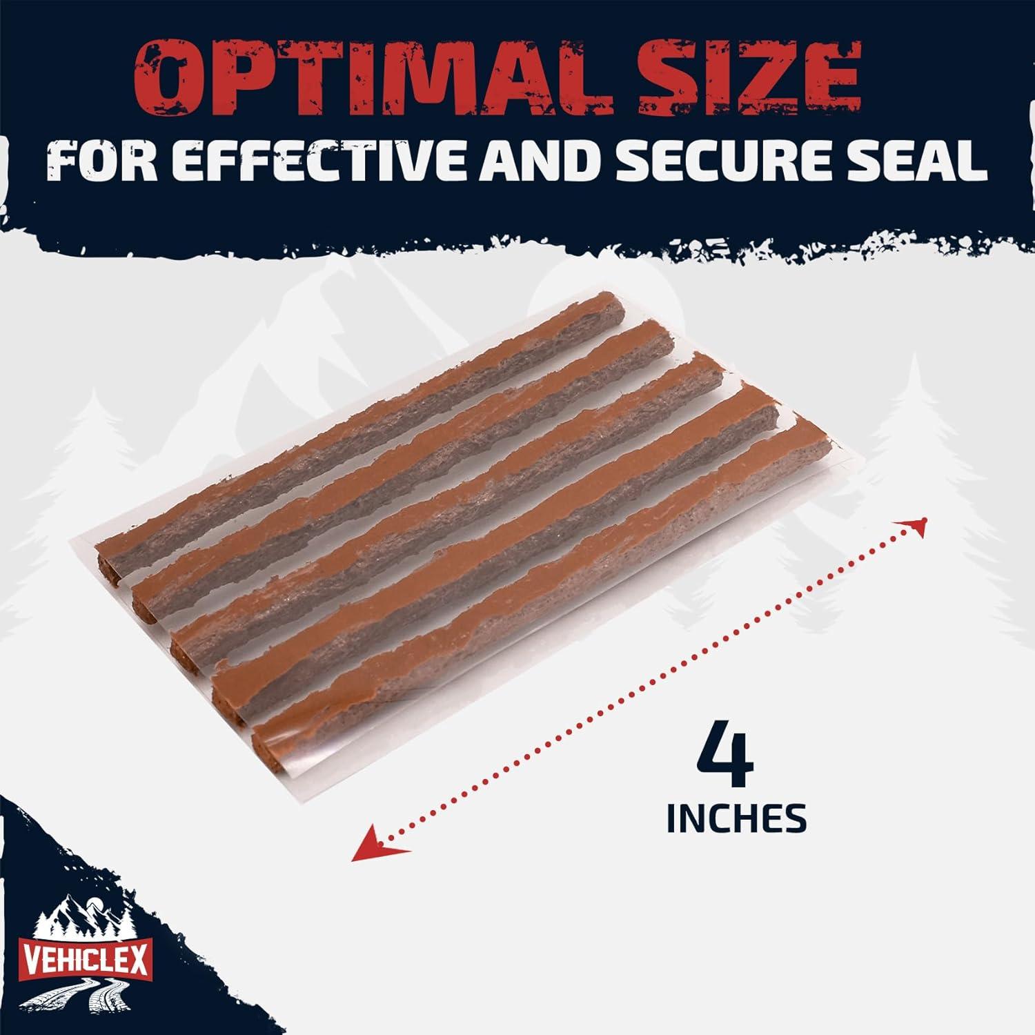 Kit de Reparación de Neumáticos Vehiclex - 30 Piezas Marrón