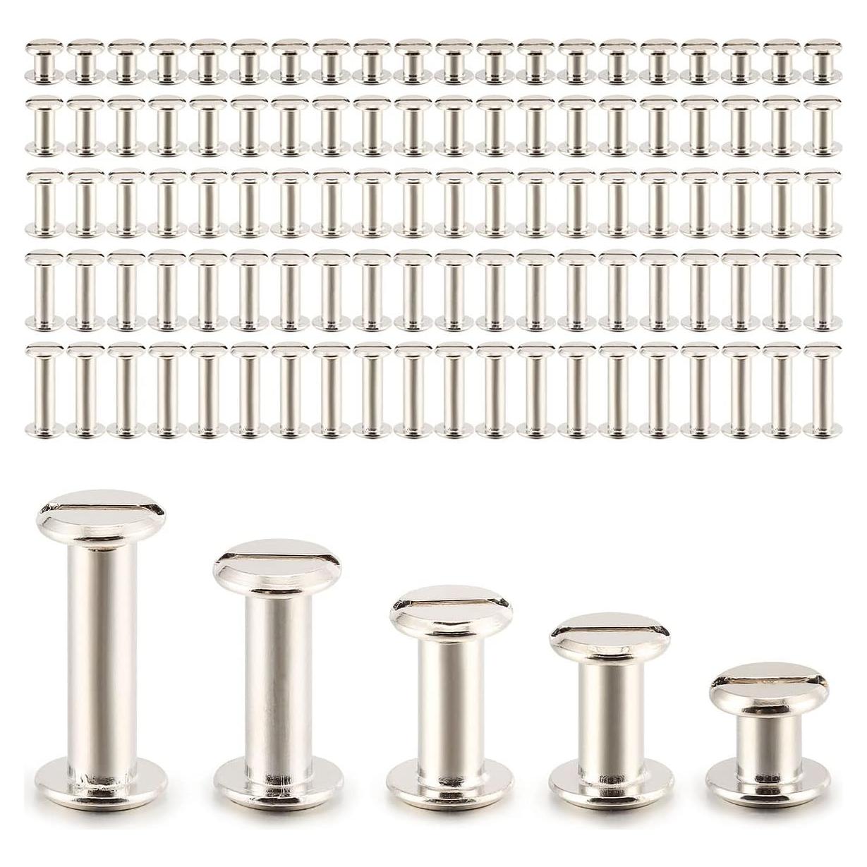 Kit de 100 Tornillos de Poste Chicago Spencer 5 Tamaños