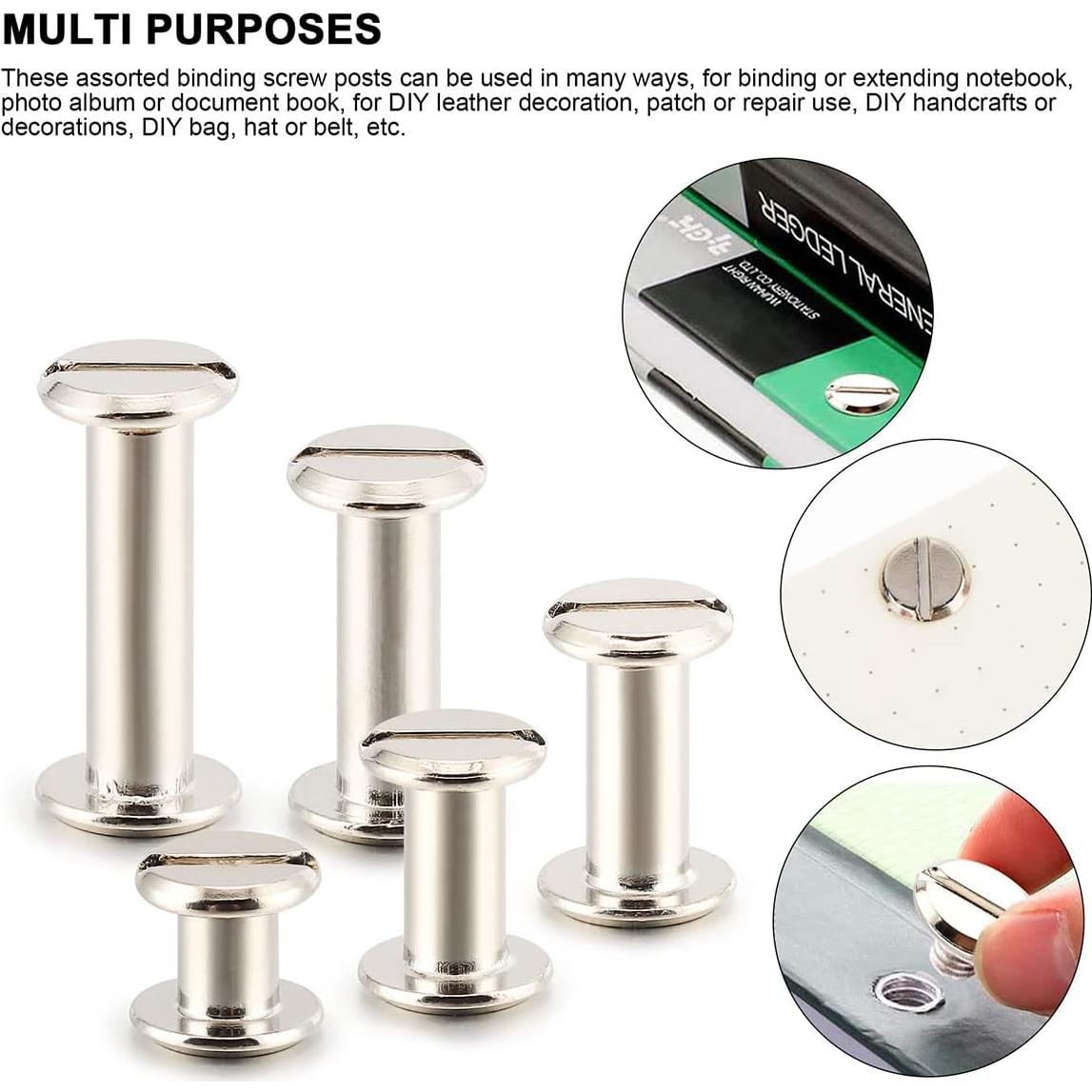 Kit de 100 Tornillos de Poste Chicago Spencer 5 Tamaños