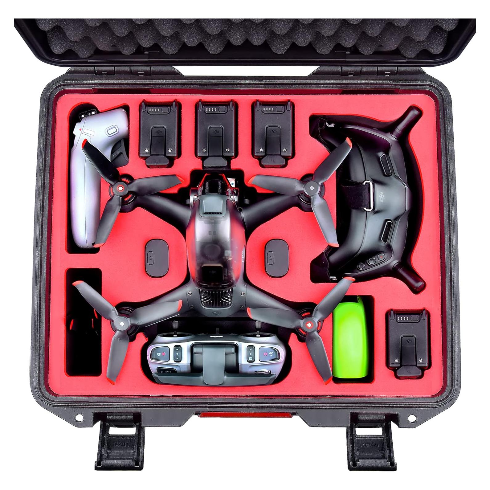 Funda Dura FPVtosky para Drone DJI FPV - Almacena 6 Baterías