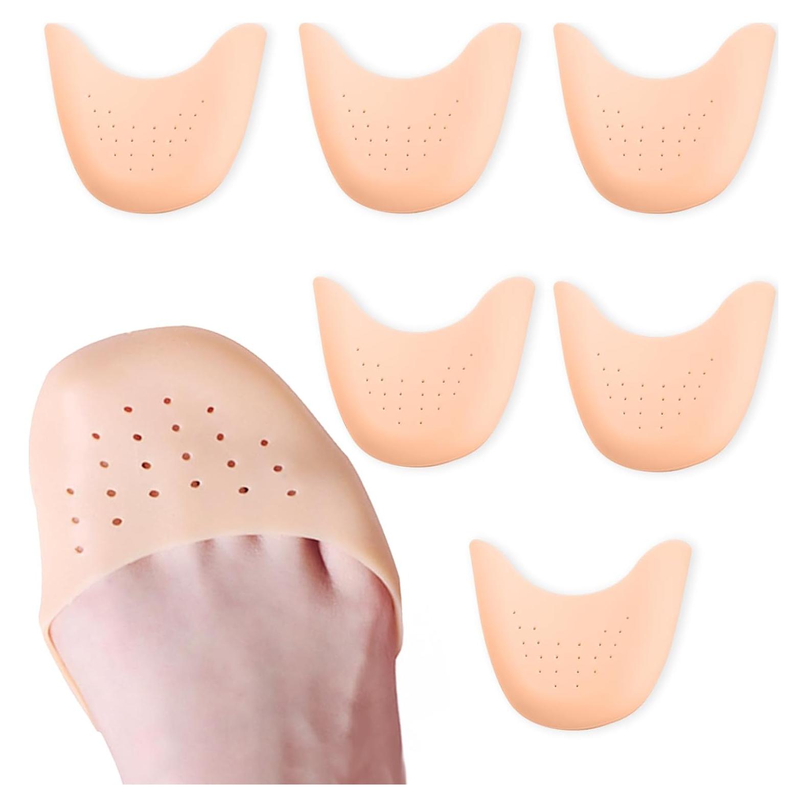 6 Protectores de Dedos de Silicona EOMTUR para Tacones y Ballet