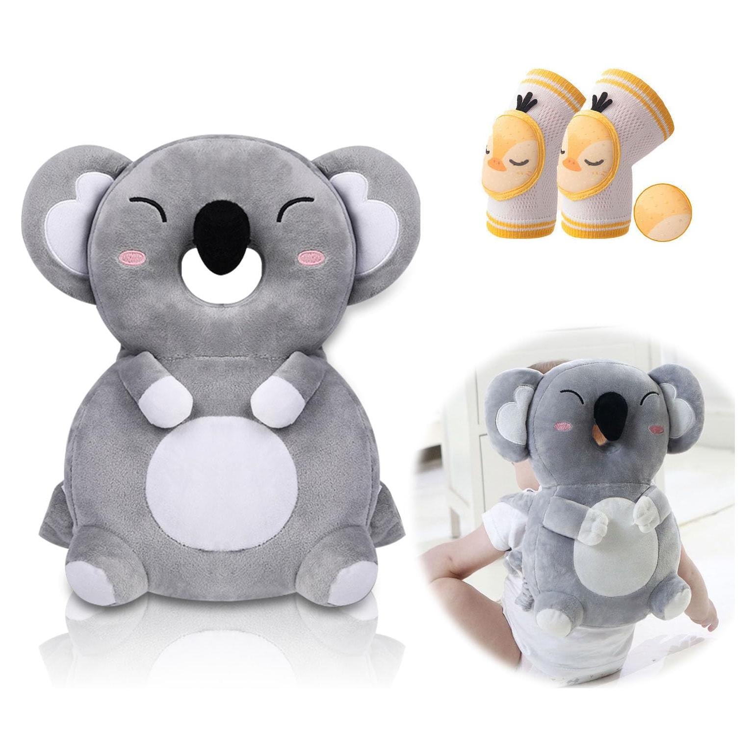 Protector de Cabeza para Bebés WKC Koala Ajustable + Rodilleras