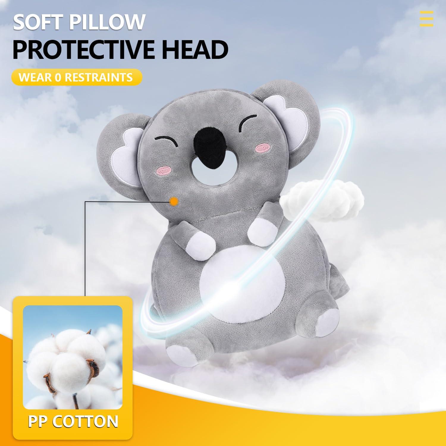 Protector de Cabeza para Bebés WKC Koala Ajustable + Rodilleras