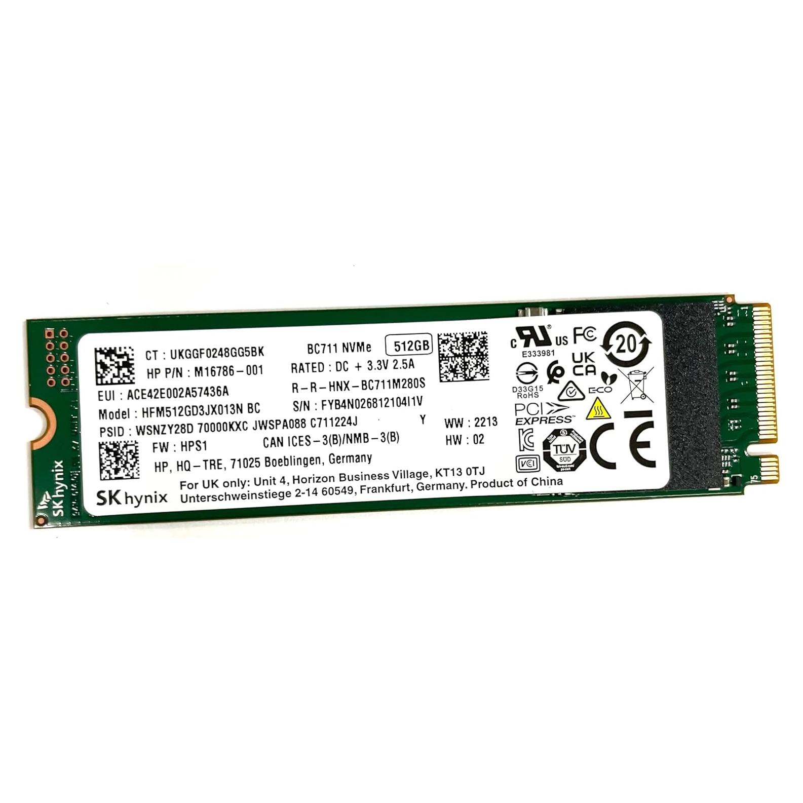 SSD 512GB NVMe M.2 SK hynix HFM512GD3JX013N BC Interno