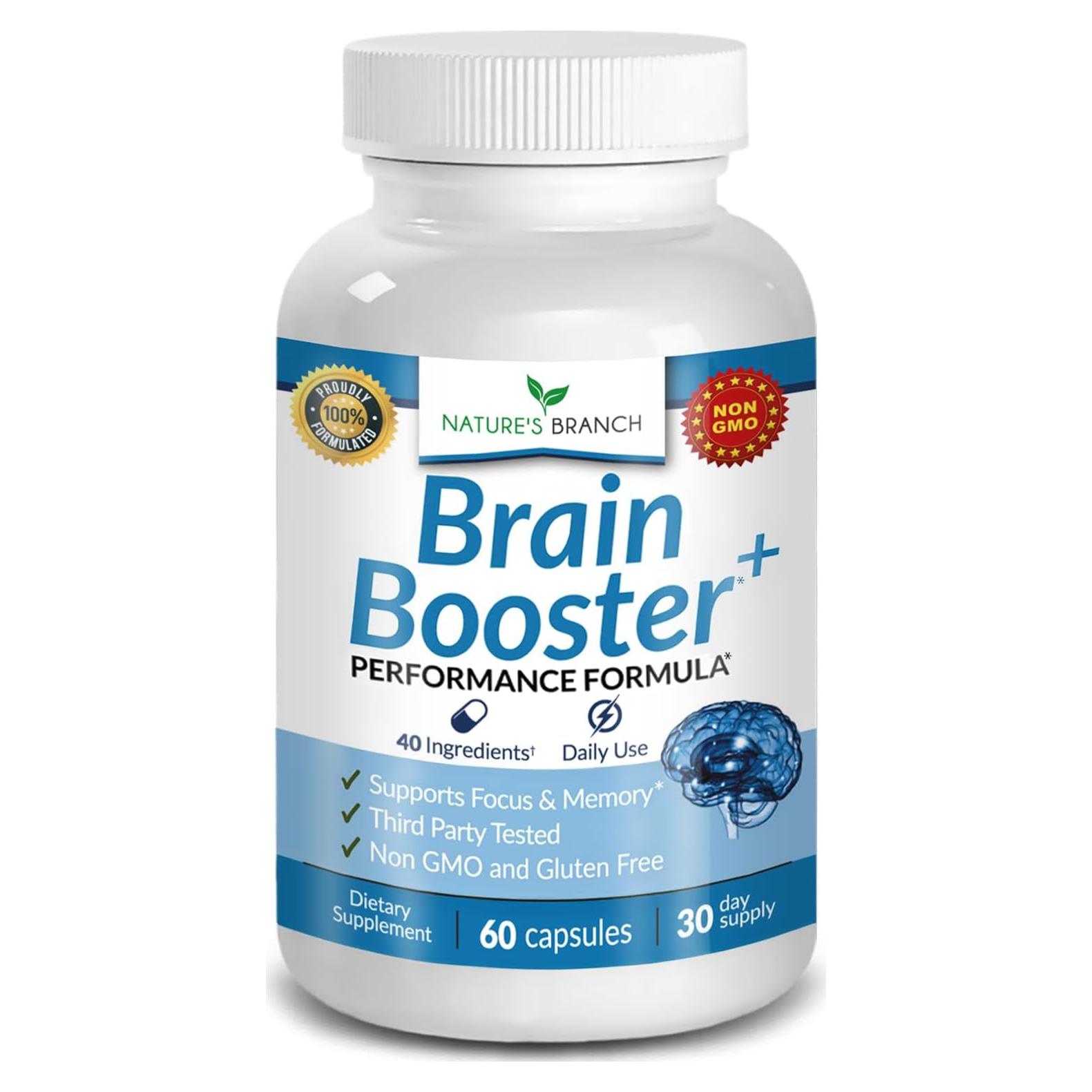 Suplemento Cerebral Nature's Branch 40 en 1 - 60 Cápsulas