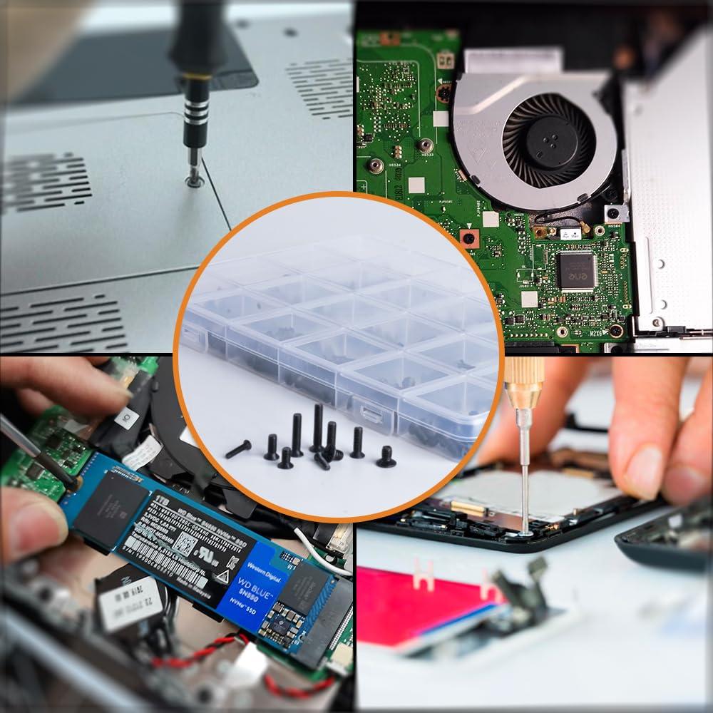 Kit de Tornillos de Reemplazo YOUFEN 520 Pcs para Laptop