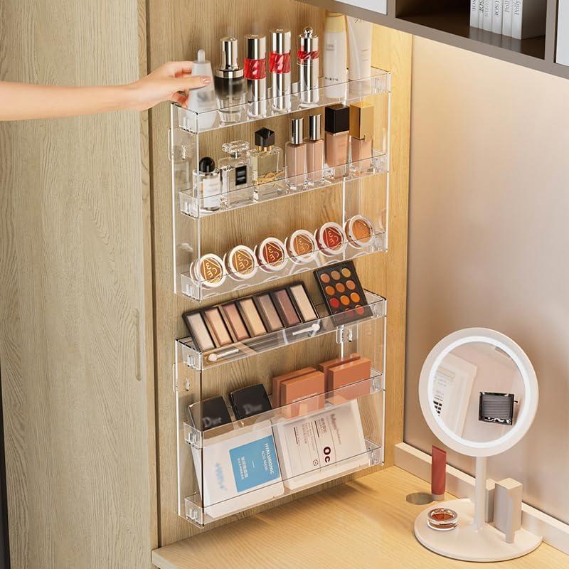 Organizador de Maquillaje YIEZI 3 Capas Acrílico Montado en Pared