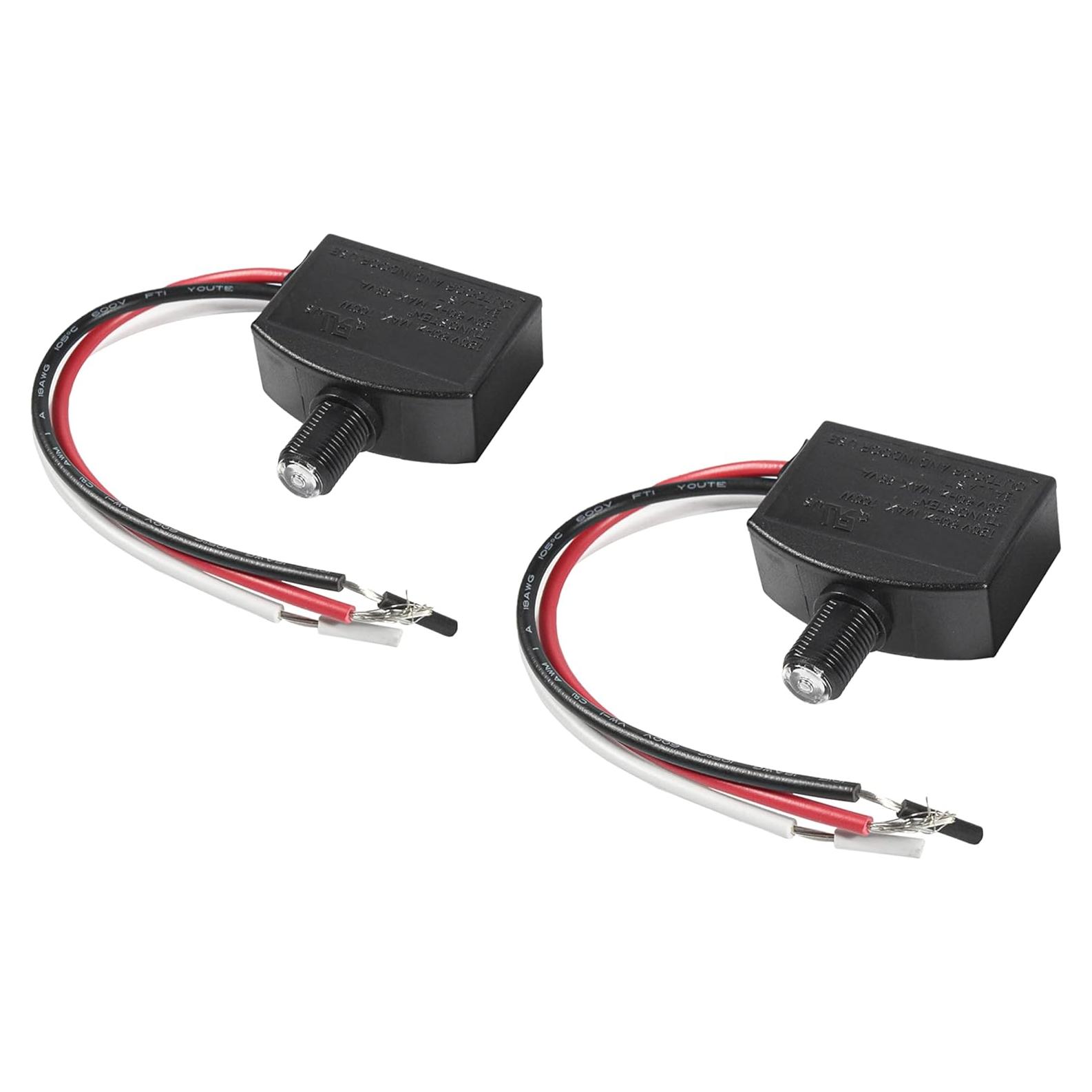 Sensor de Luz Fotocélula HQRP 2-Pack 100W 120V Dusk a Dawn