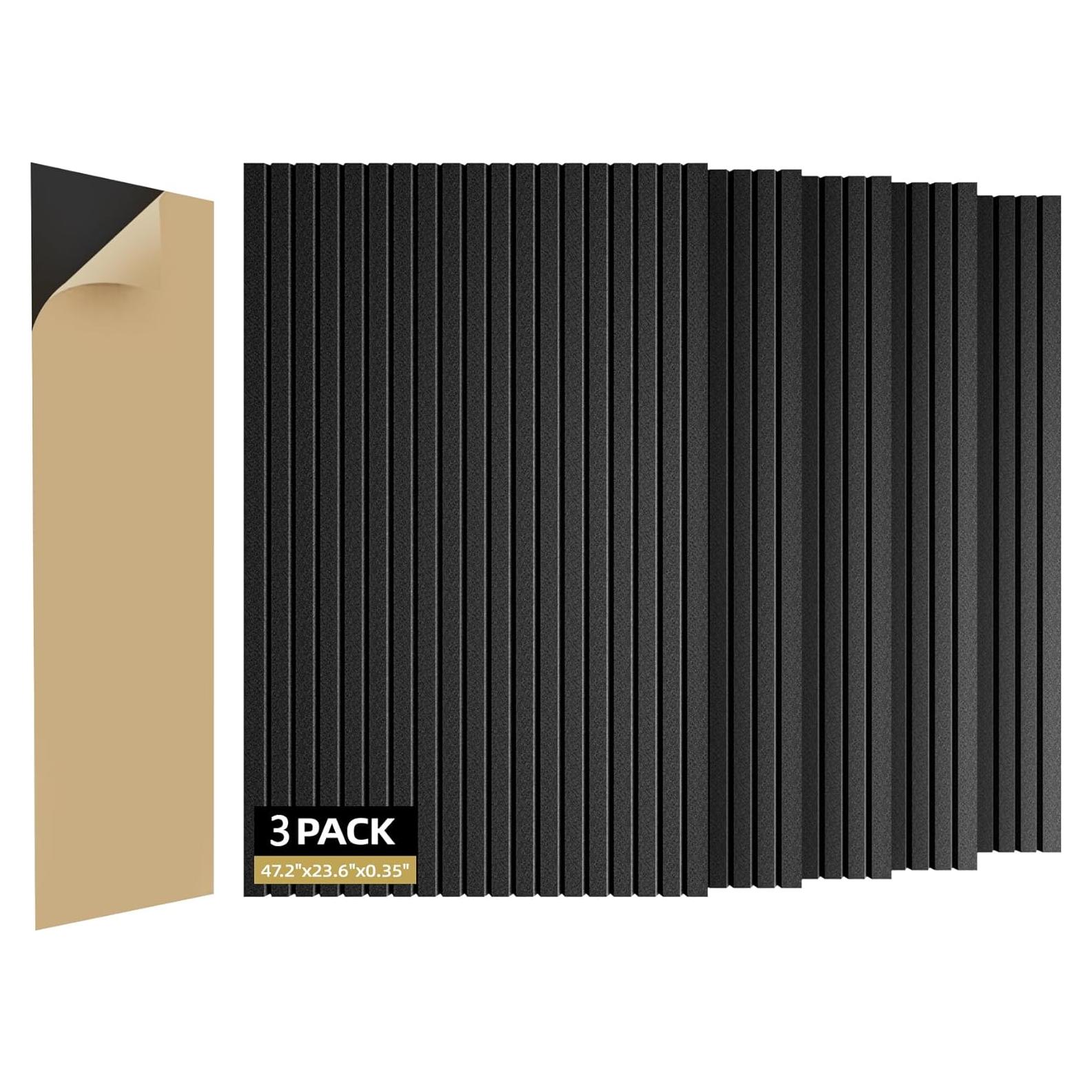 Paquete de 3 Paneles Aislantes Acústicos ZHOJEREL 120x60cm