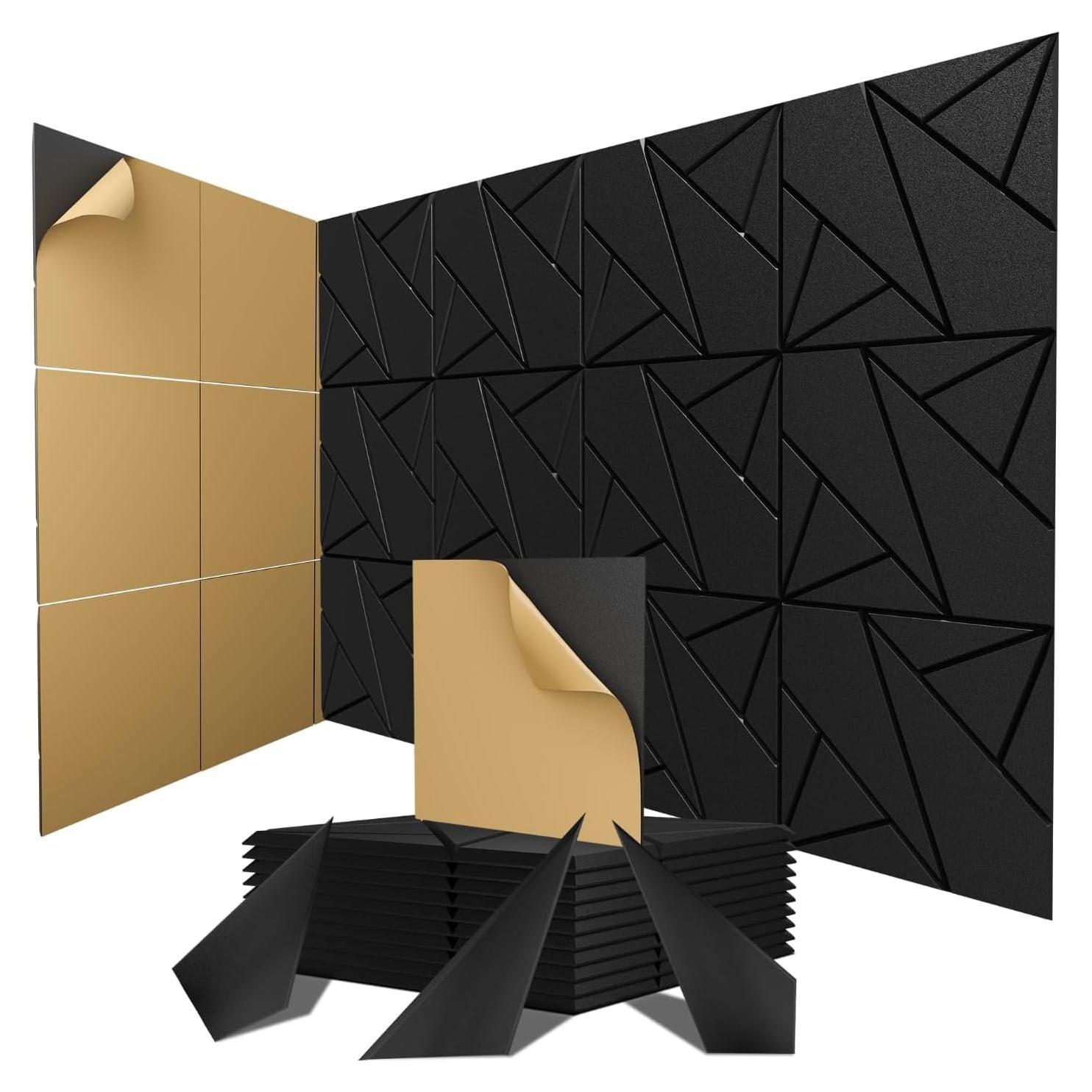 Paquete de 8 Paneles Acústicos Autoadhesivos Xpneuma 30x30 cm