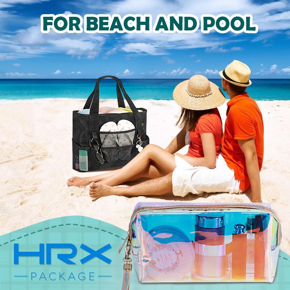 Paquete 2 Bolsas de Maquillaje Holográficas HRX 18.5x10.5x6 cm